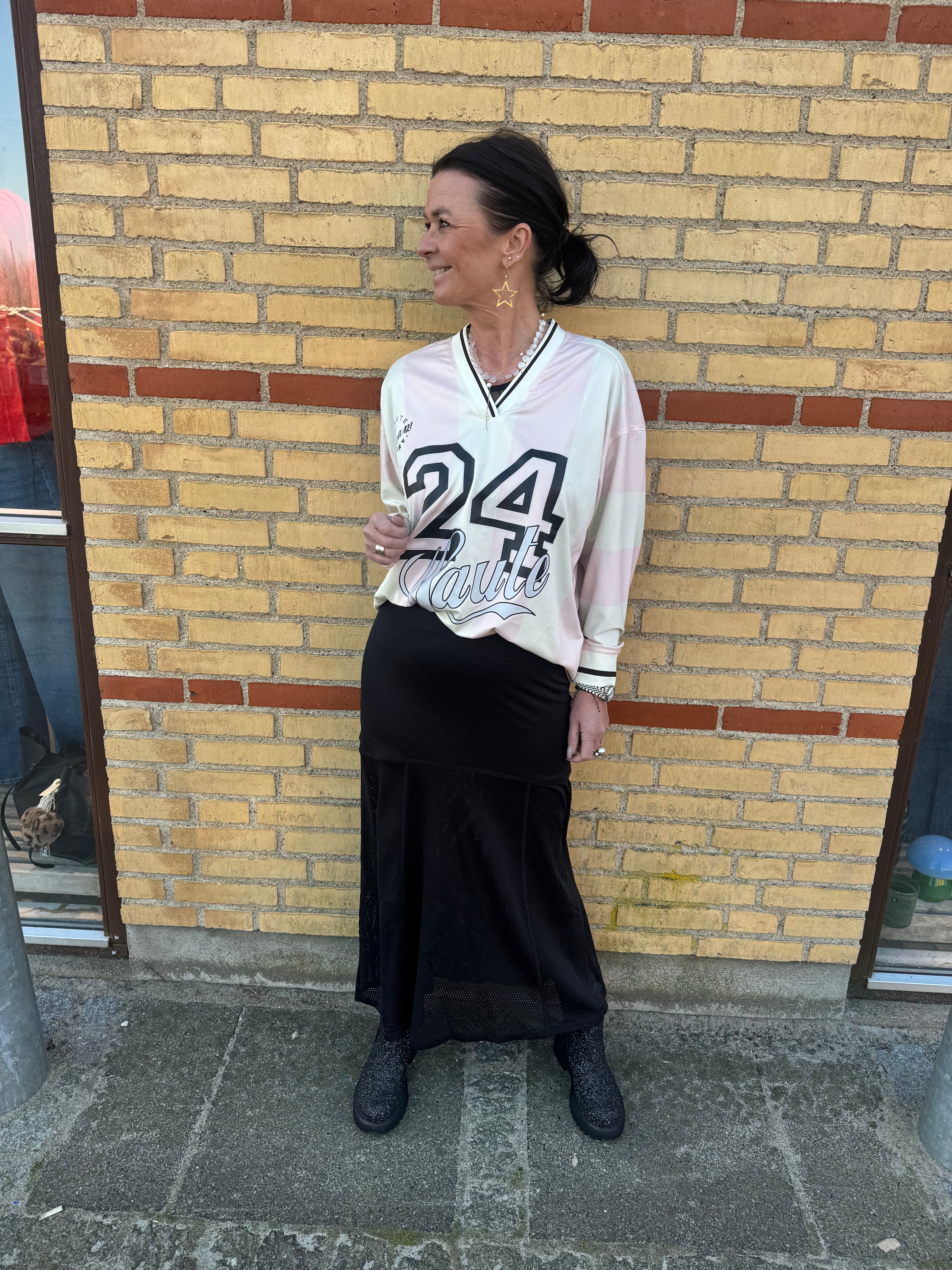 Haute L´amitié Bluse - Haute 24 Stribet Bluse i Iced Rose-Pearl