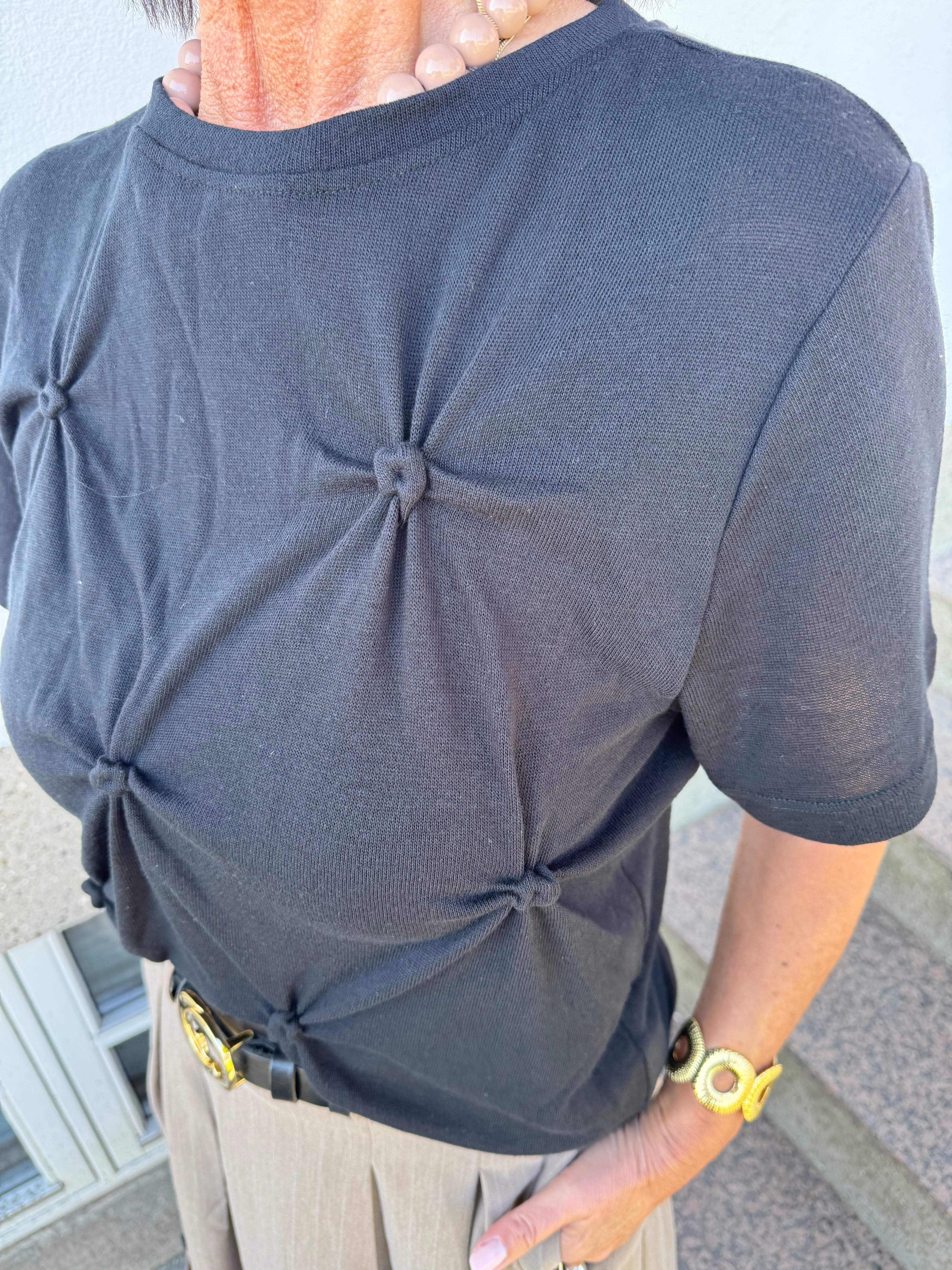 Co´Couture T-shirt - TaniaCC Knot T-shirt i Sort
