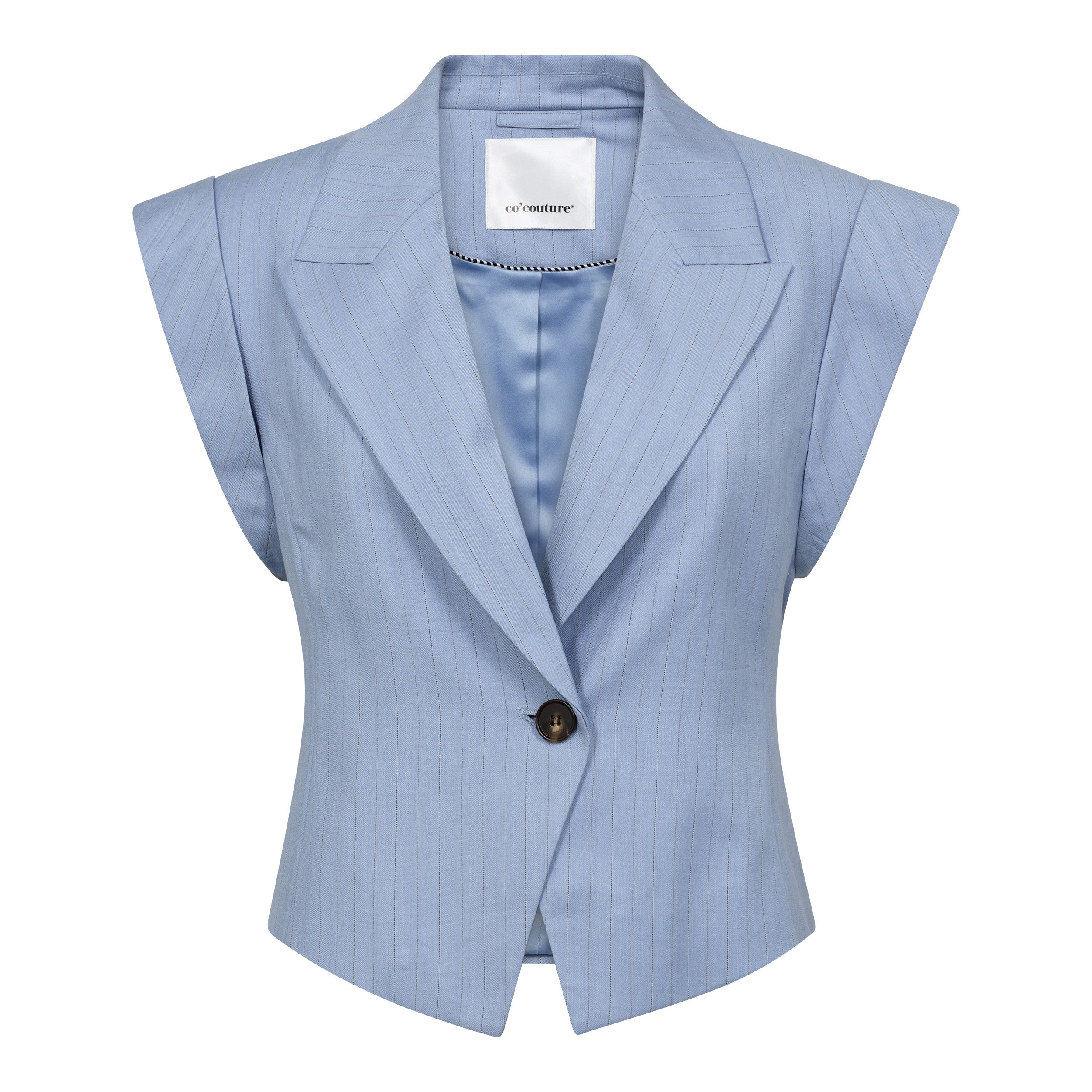 Co´Couture Vest - KianaCC Pin Vest i Pale Blue