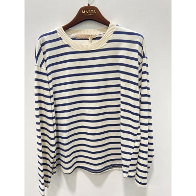 MARTA du château Bluse - 58709 MdcKara LS Bluse i Blå