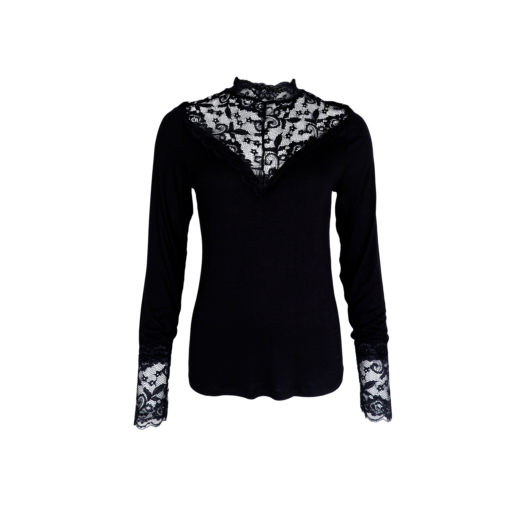 Black Colour - BcLoa Lace Bluse i Sort