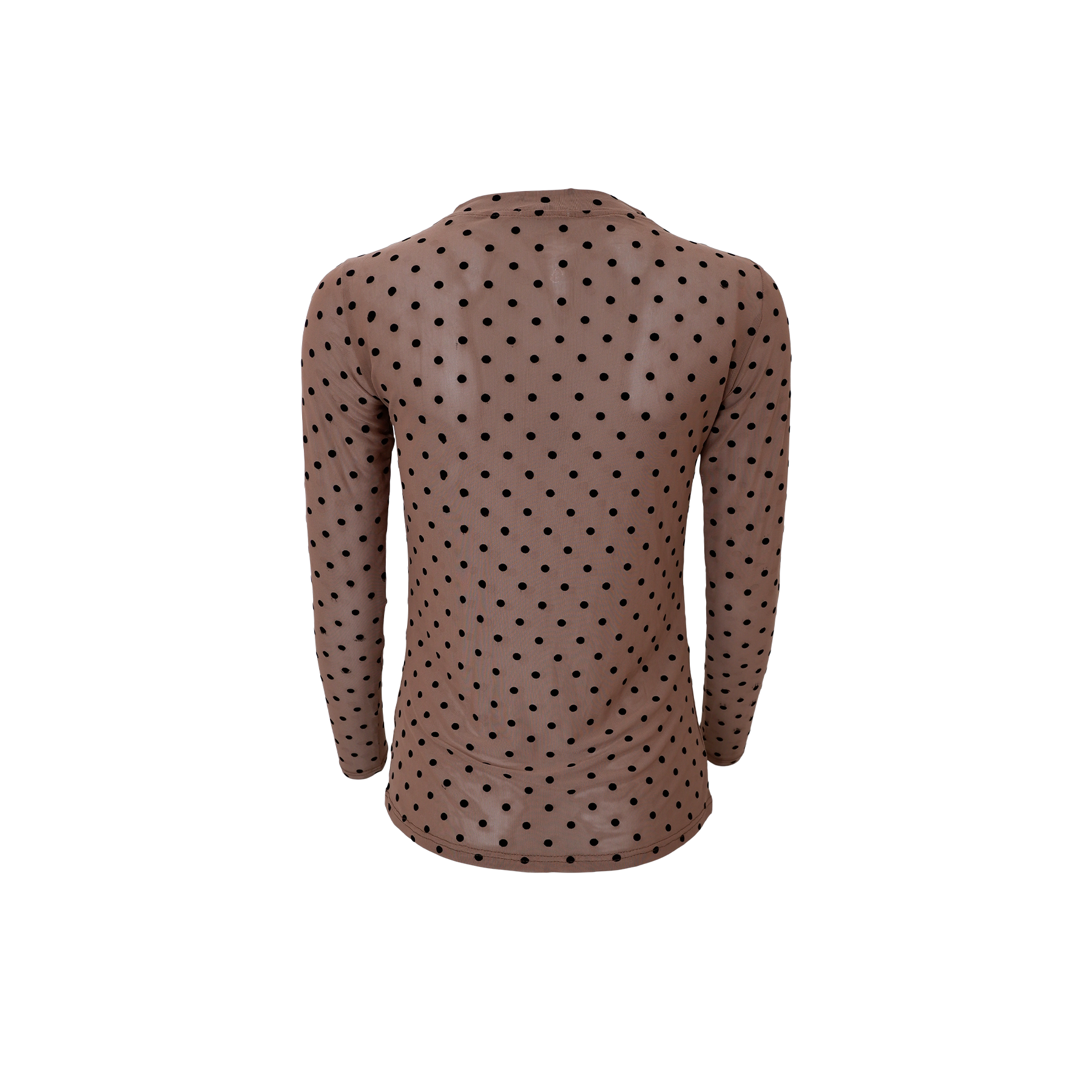 Black Colour Bluse - BcJennie Dotted Mesh Bluse i Nougat