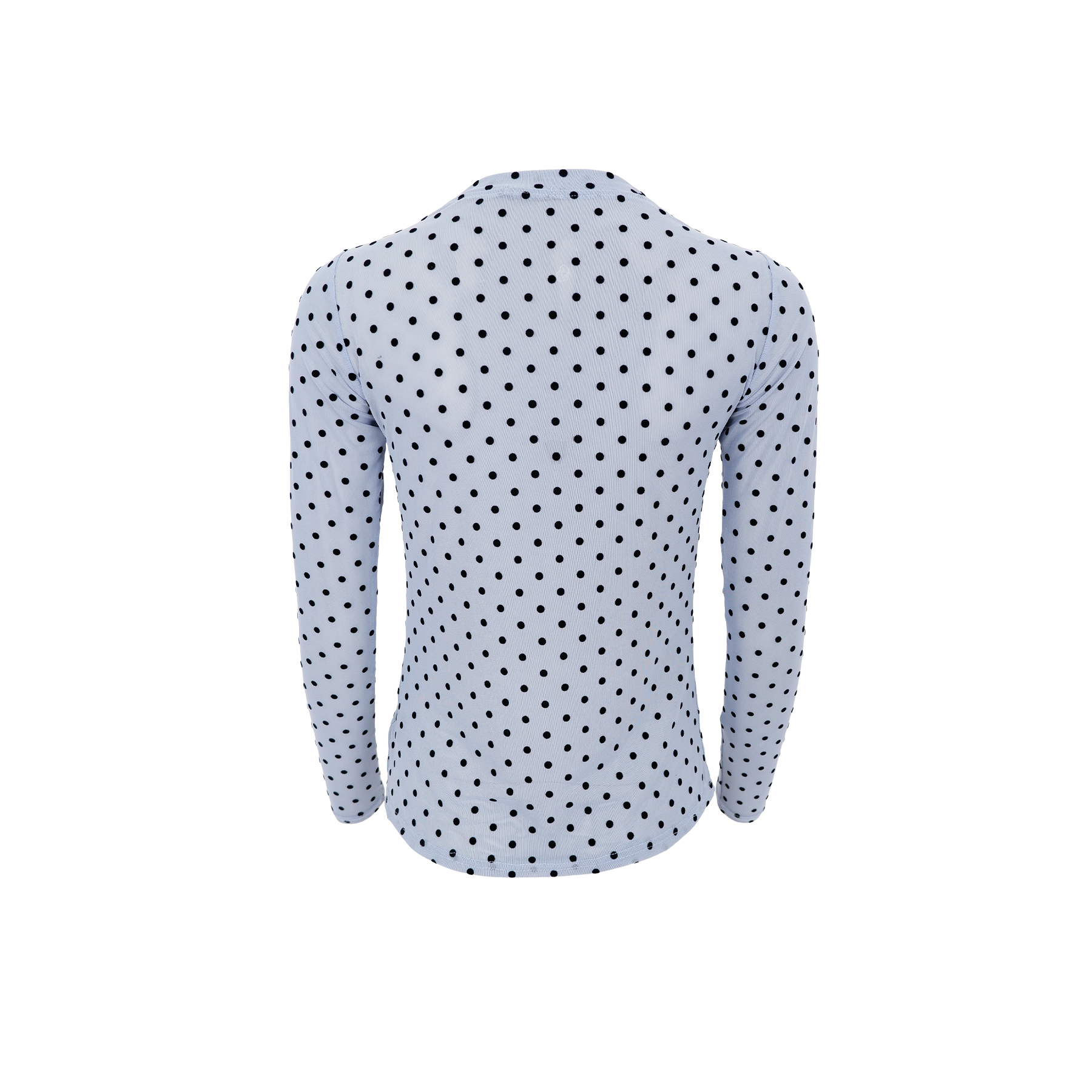 Black Colour Bluse - BcJennie Dotted Mesh Bluse i Jeans Blue