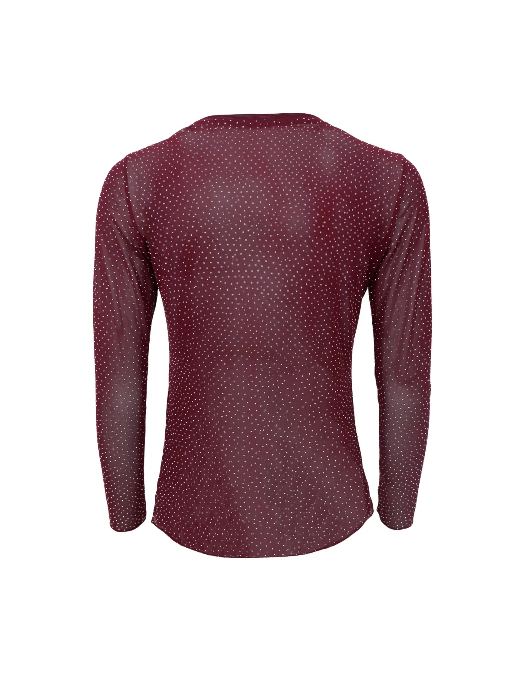 Black Colour Bluse - BcAlexis Mesh Bluse med Similisten i Plum