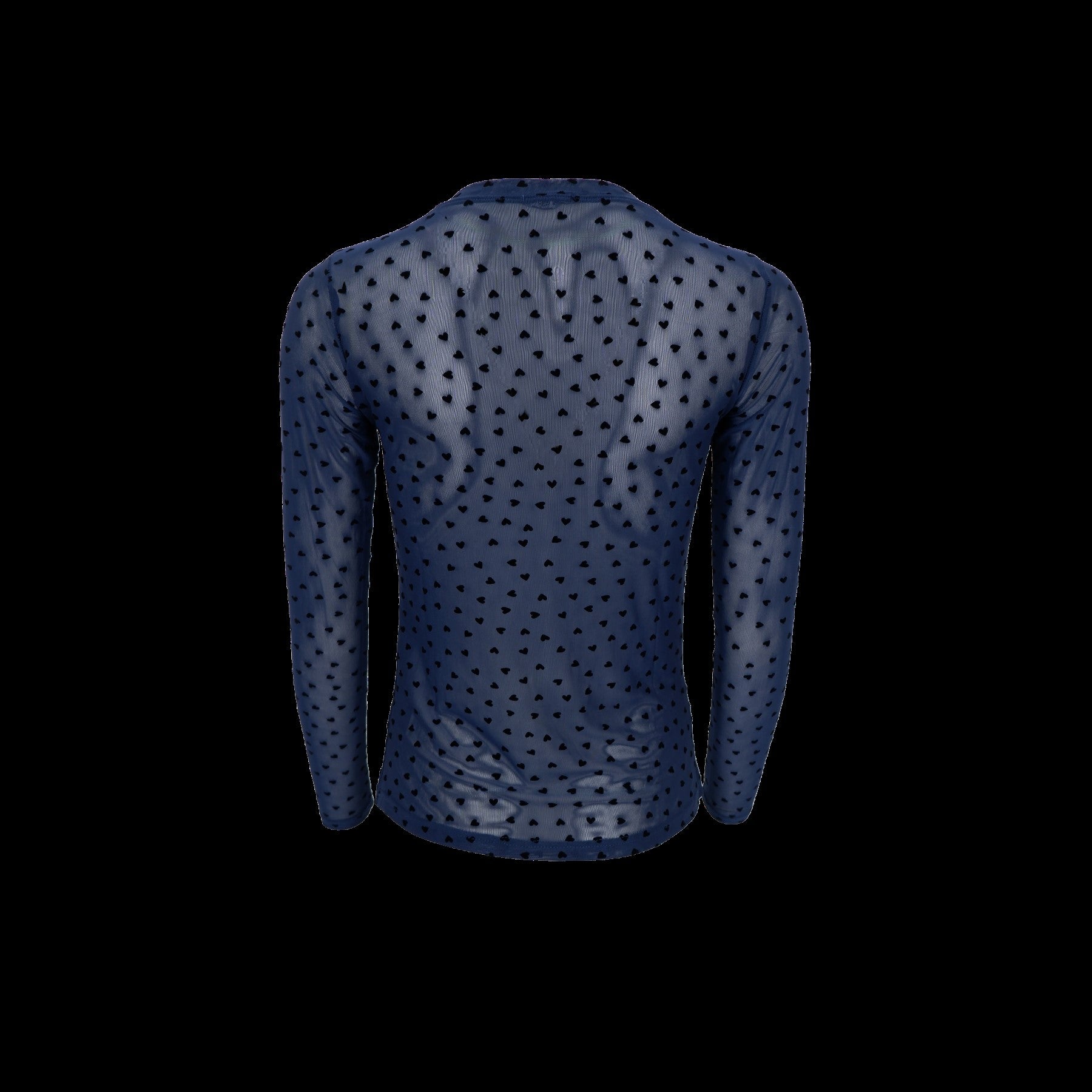 Black Colour Bluse - BcIsole Love Mesh Bluse i Navy