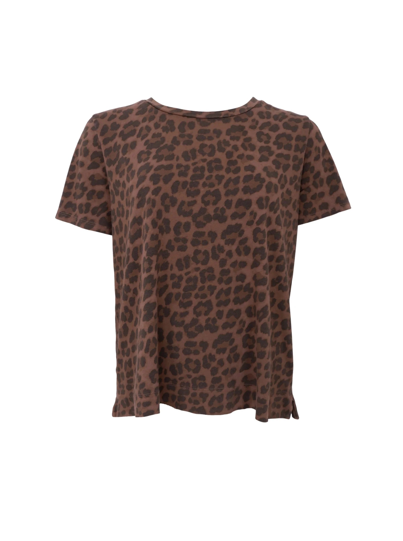 Black Colour T-shirt - BcZelda T-shirt i Mocca Leopard