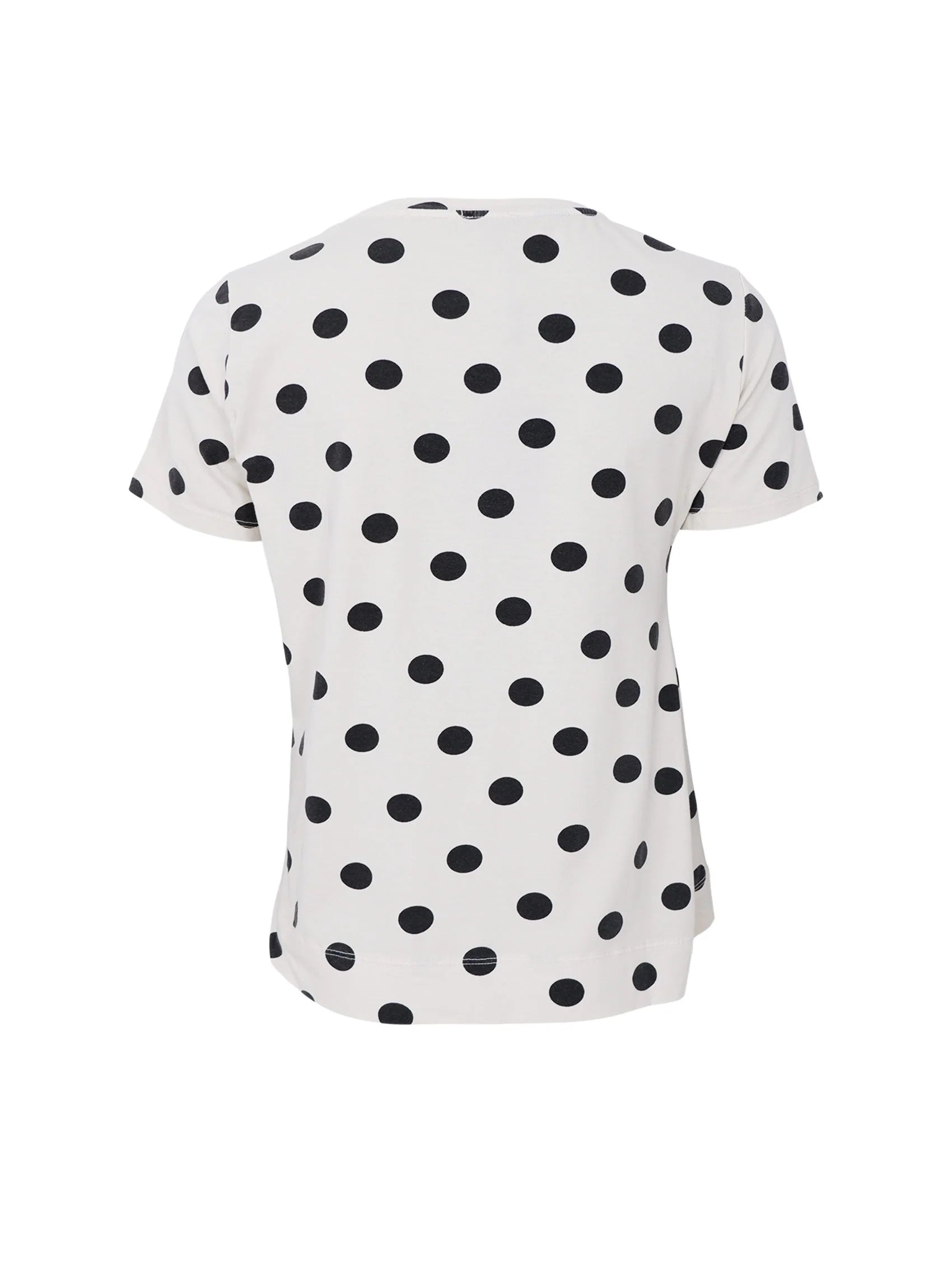 Black Colour T-shirt - BcZelda T-shirt i Creme med Sorte Dots
