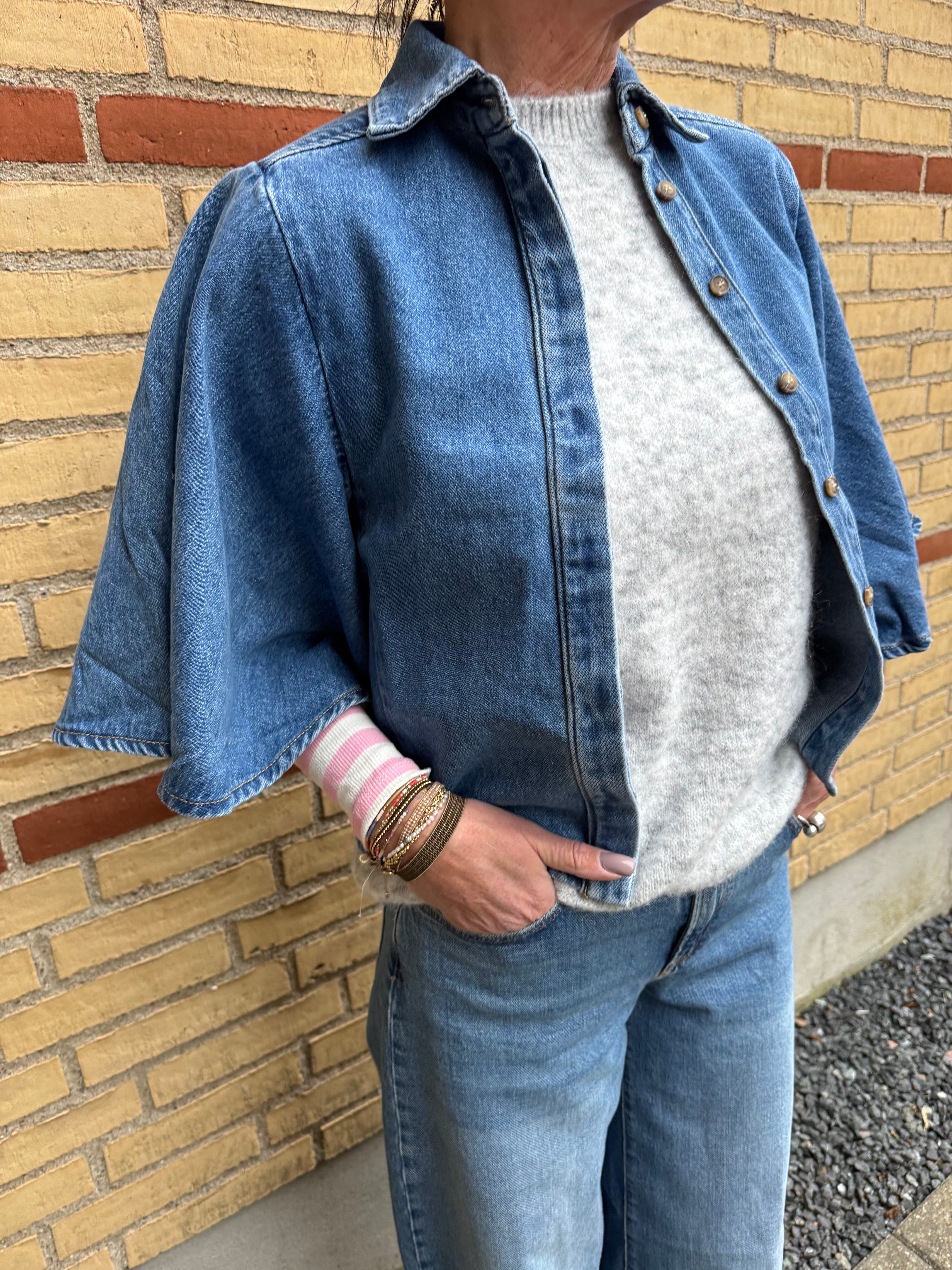 Marta Jakke - MDC237 MdcMarika Denim Jakke i Blue Denim