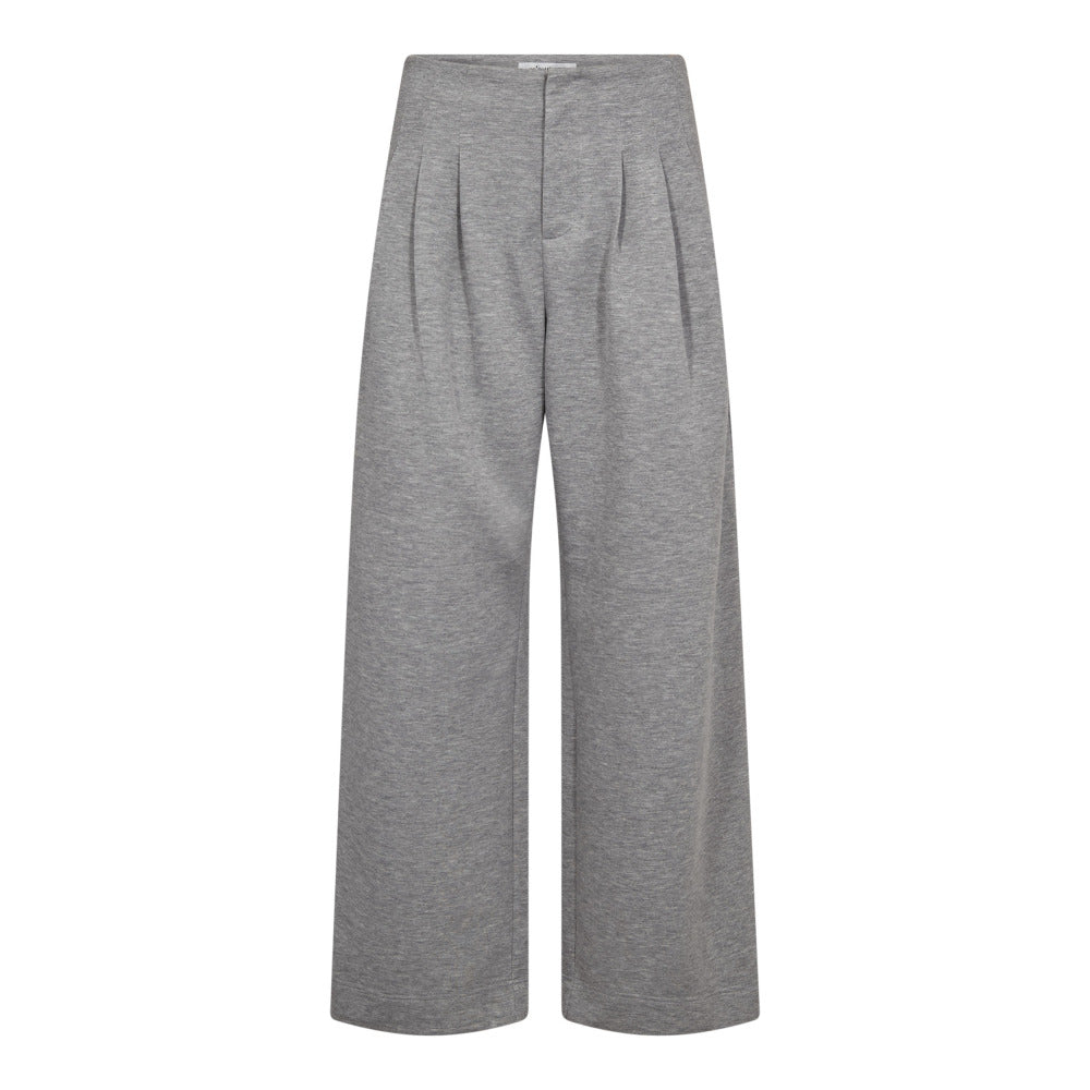 Co´Couture Bukser - LanceCC Pleat Sweat Bukser i Grey Melange