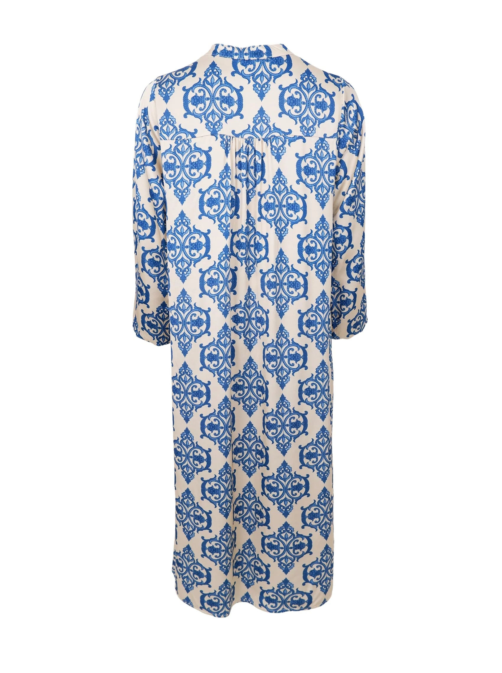 Black Colour Kjole - BcZentha Satin Kjole i Off-White Blue