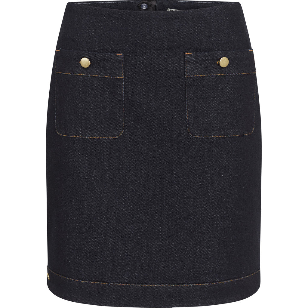 PBO Nederdel - Marmonti Denim Nederdel i Dark Denim