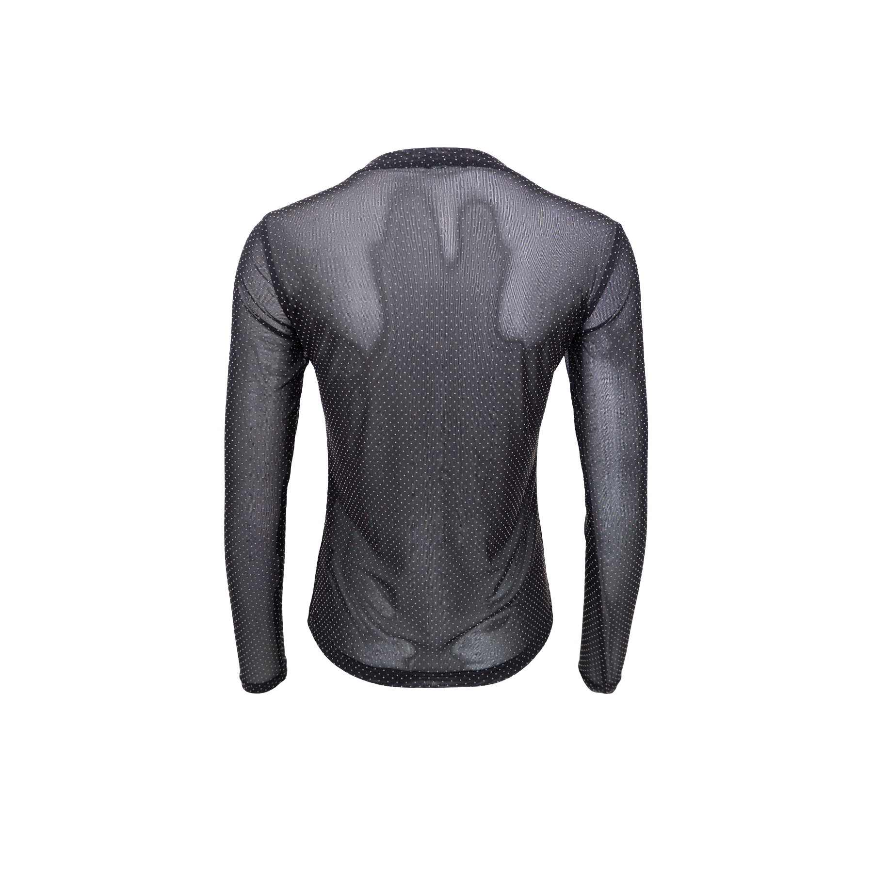 Black Colour Bluse - BcJessie Mesh Bluse i Black Dotted