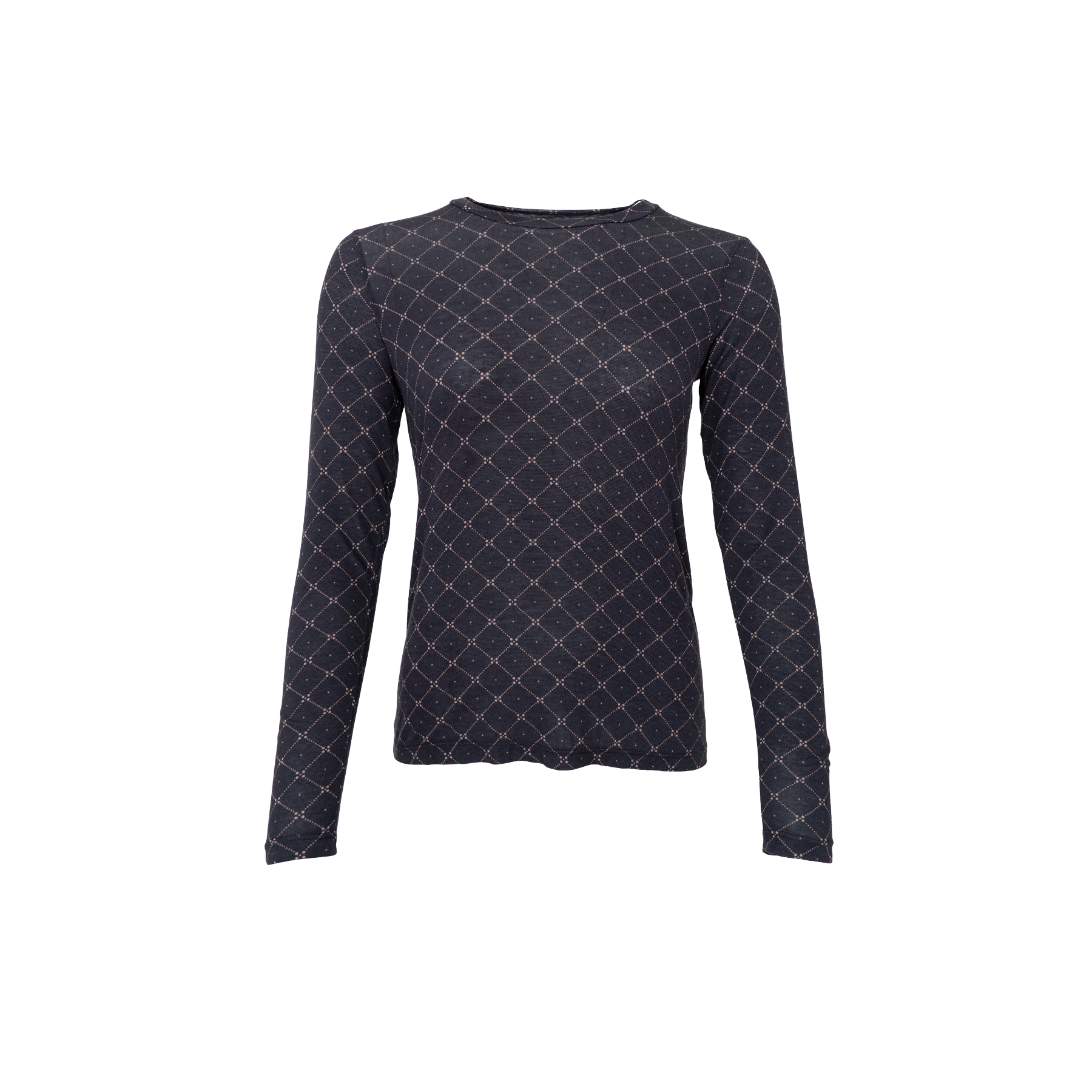 Black Colour Bluse - BcAlba Mesh Bluse i Black Mono