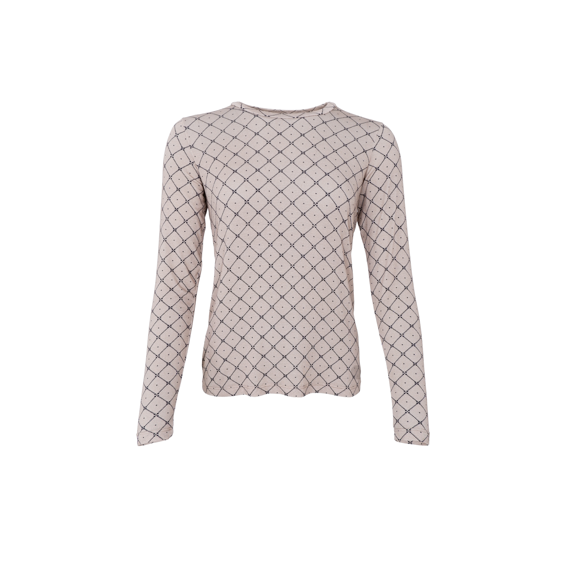 Black Colour Bluse - BcAlba Mesh Bluse i Natural Mono
