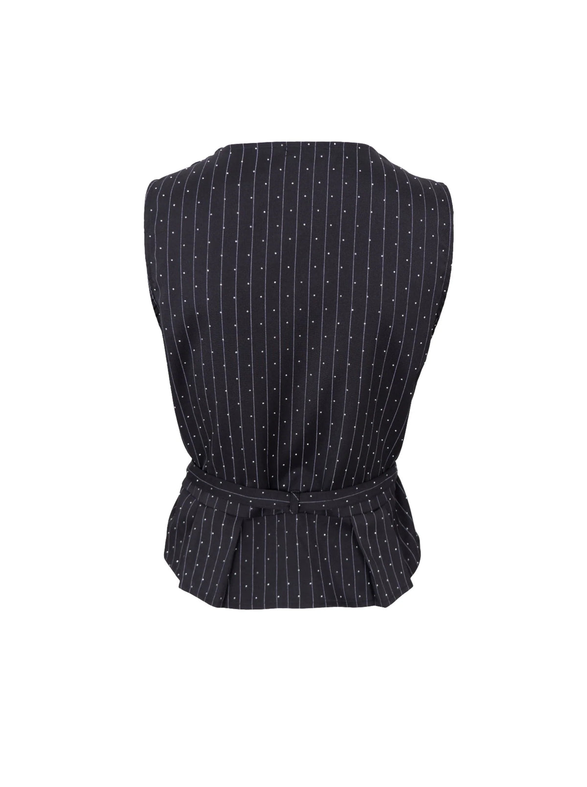 Black Colour Vest - BcAngelica Strass Vest i Sort