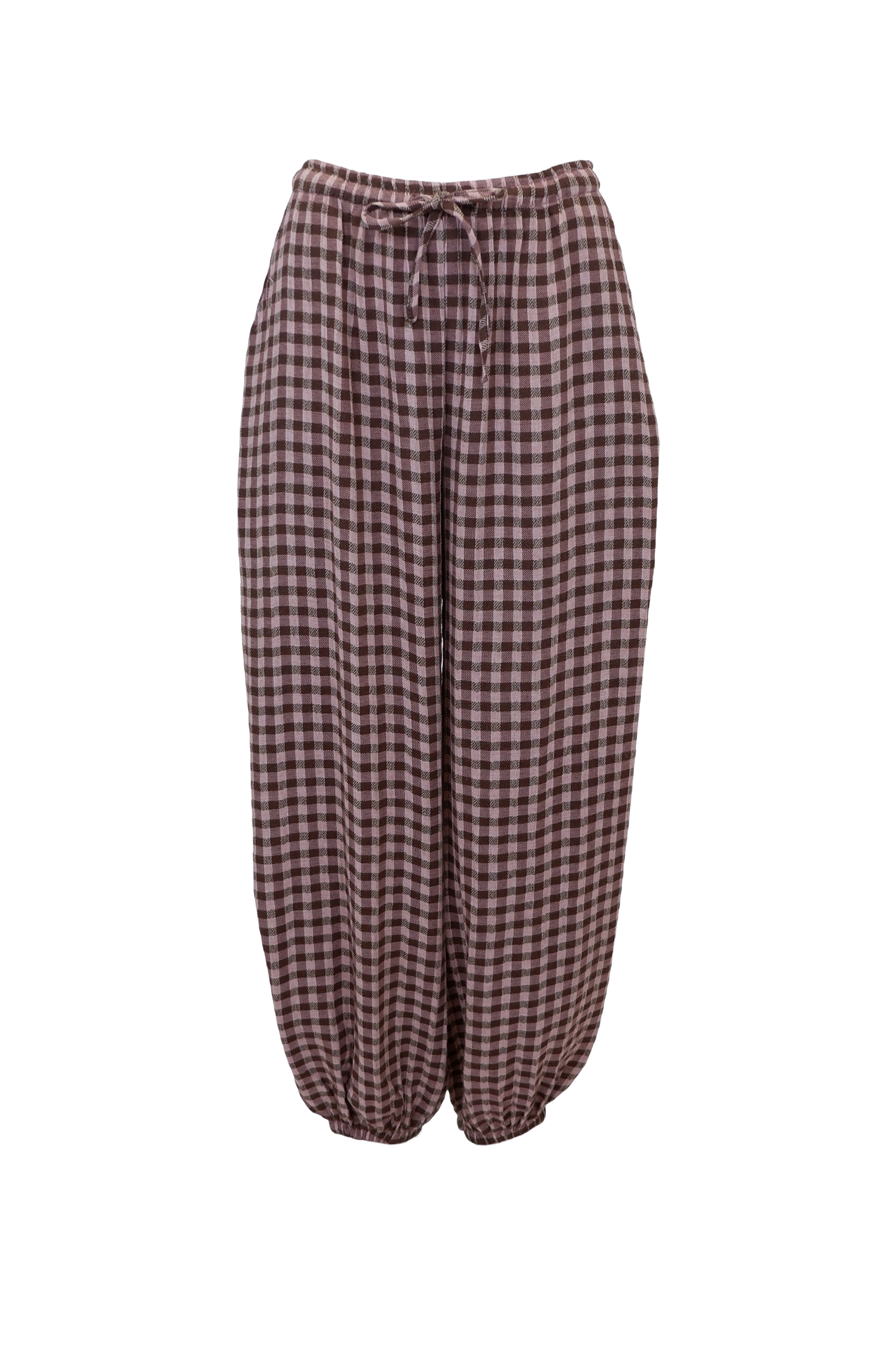 Black Colour Bukser - BcMalle Ballon Bukser i Brown Check