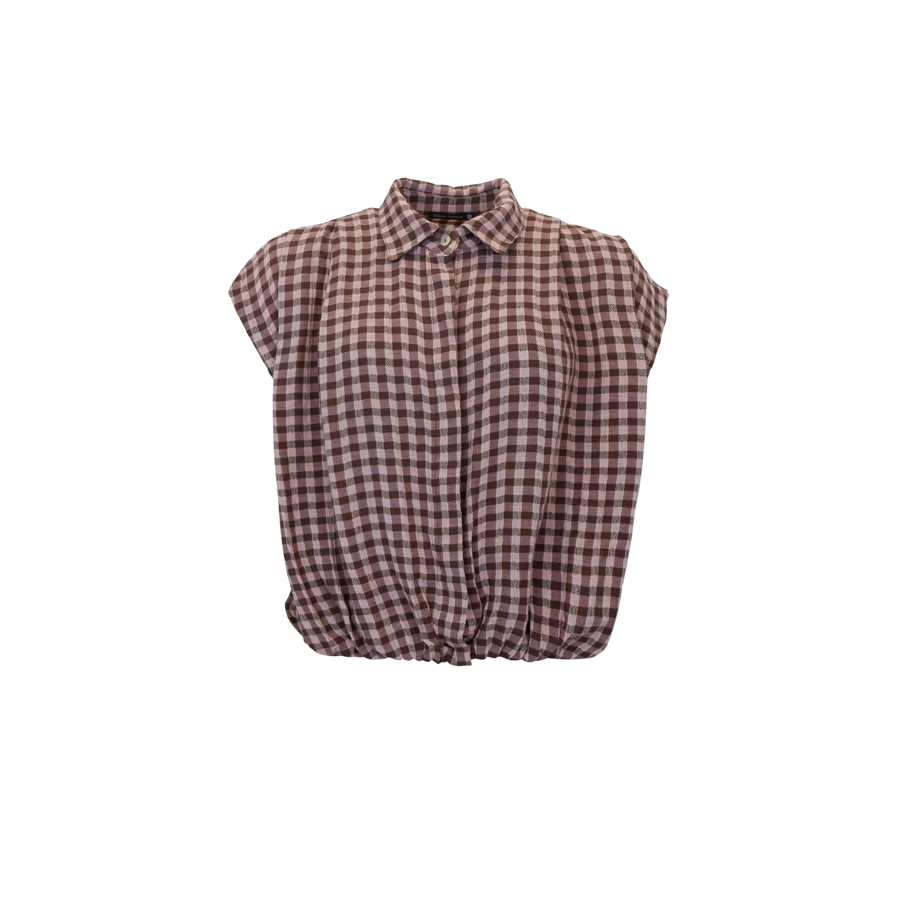Black Colour Bluse - BcMalle Bomber Bluse i Brown Check