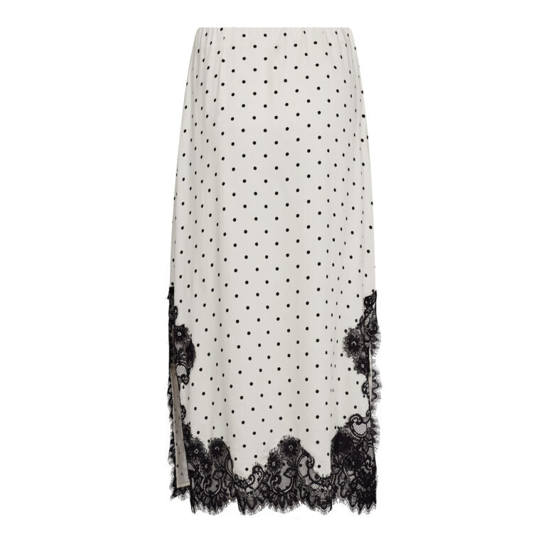 Co´couture Nederdel - AmeliCC Dot Lace Nederdel i Off-white