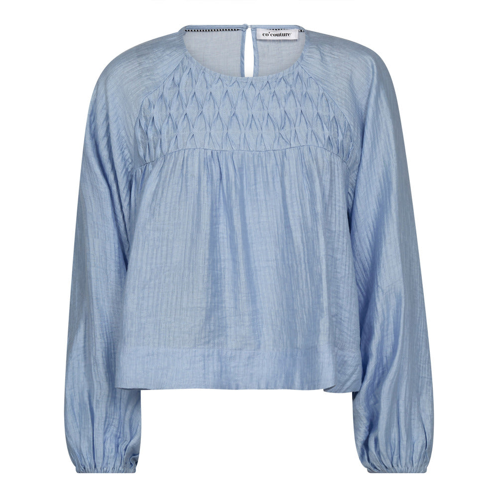 Co´Couture Bluse - TassyCC Raglan Bluse i Blå