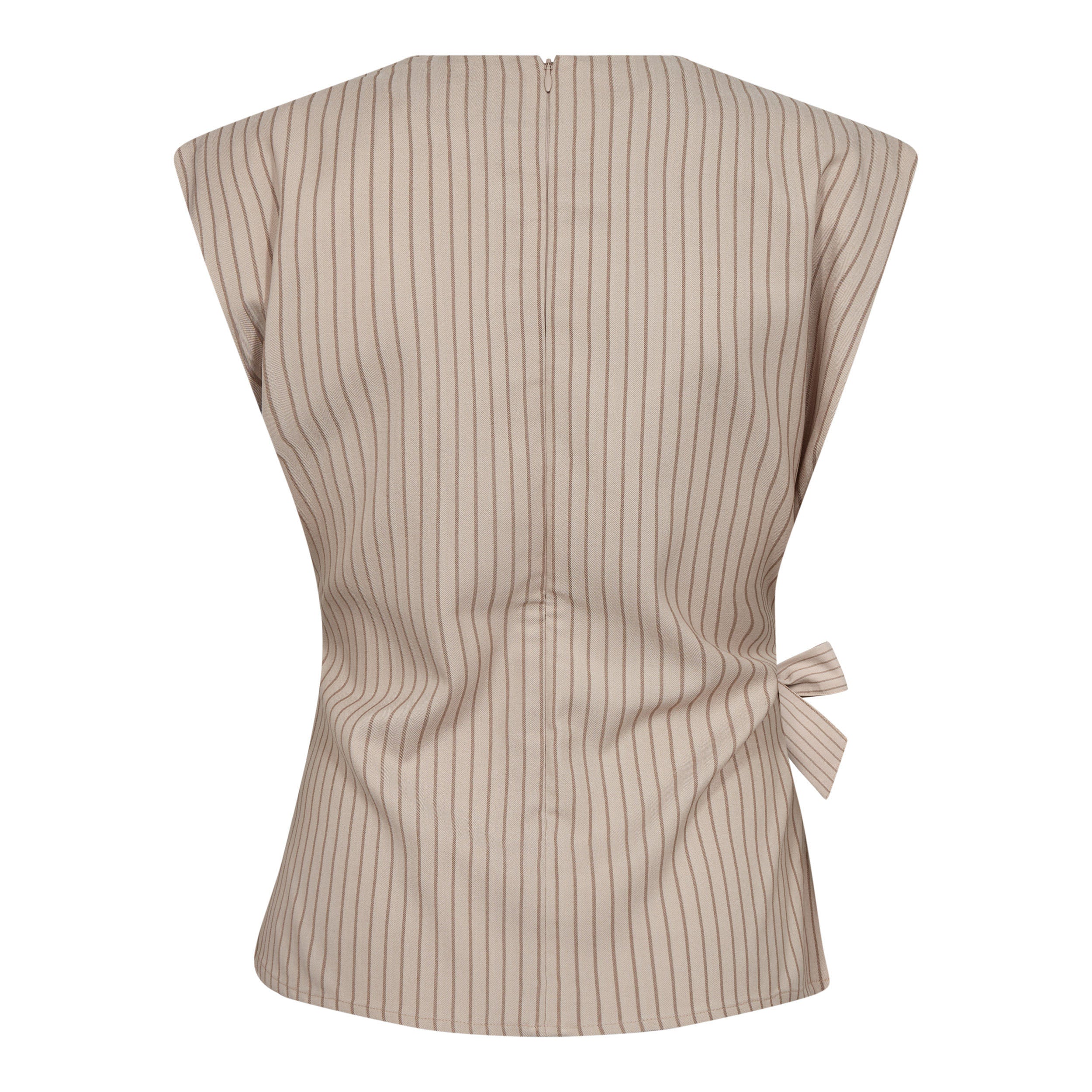 Co´Couture Bluse - SalvieCC Pleat Top i Bone