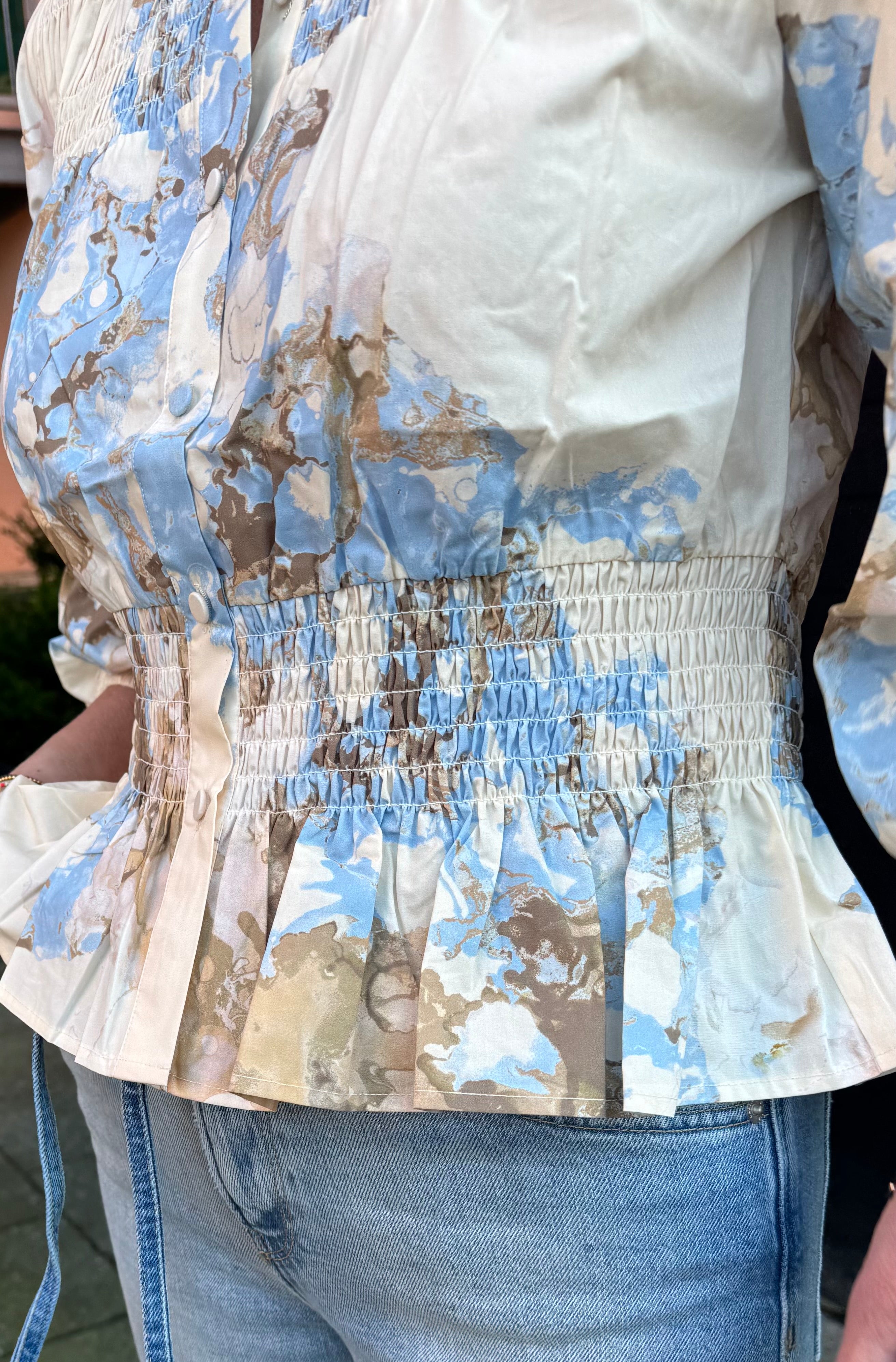 Second Female Bluse - Sirmione Bluse i Windsurfer Sand