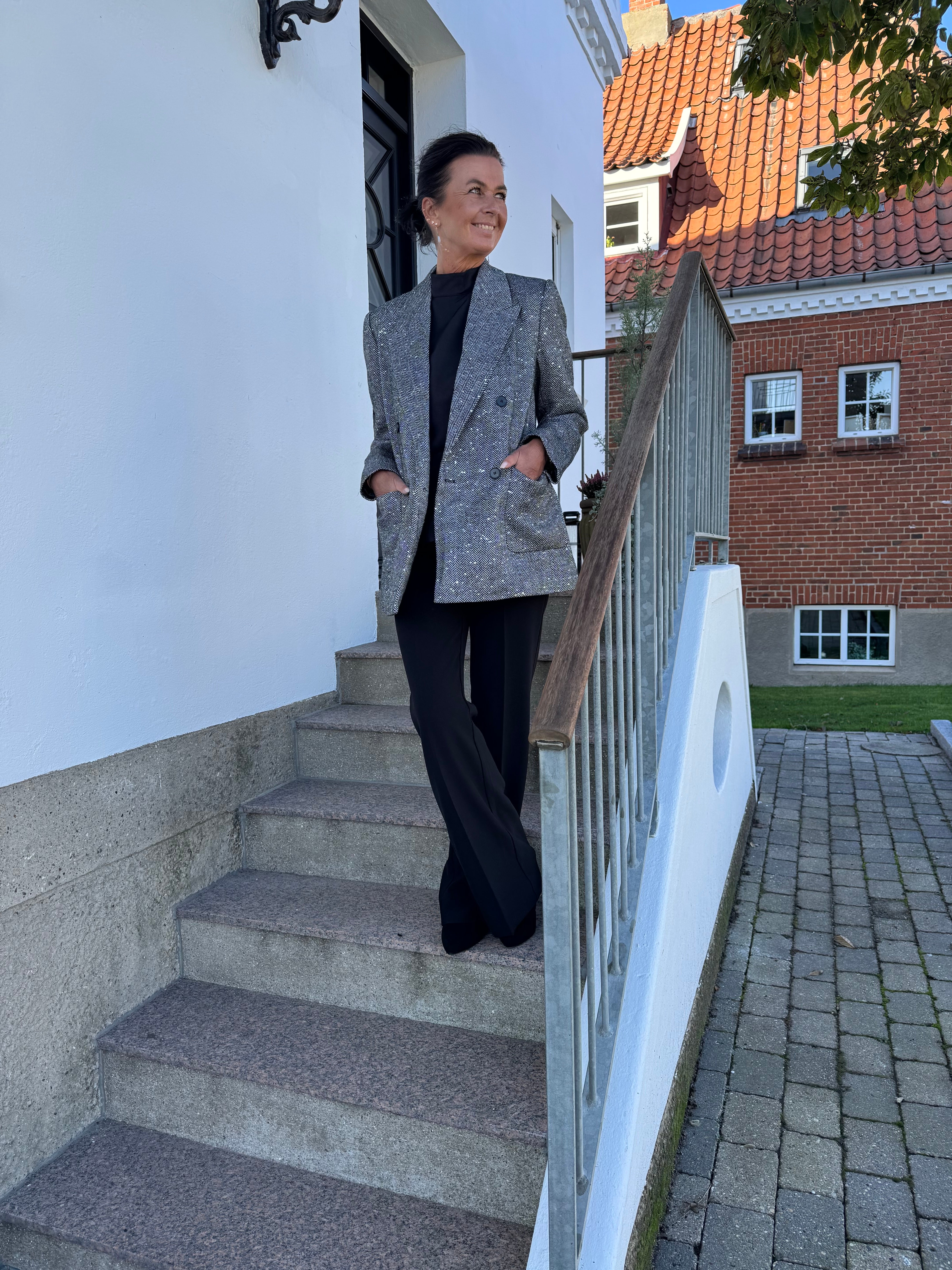 Haute L´amitié Blazer - Herring Sequins Blazer i Sort