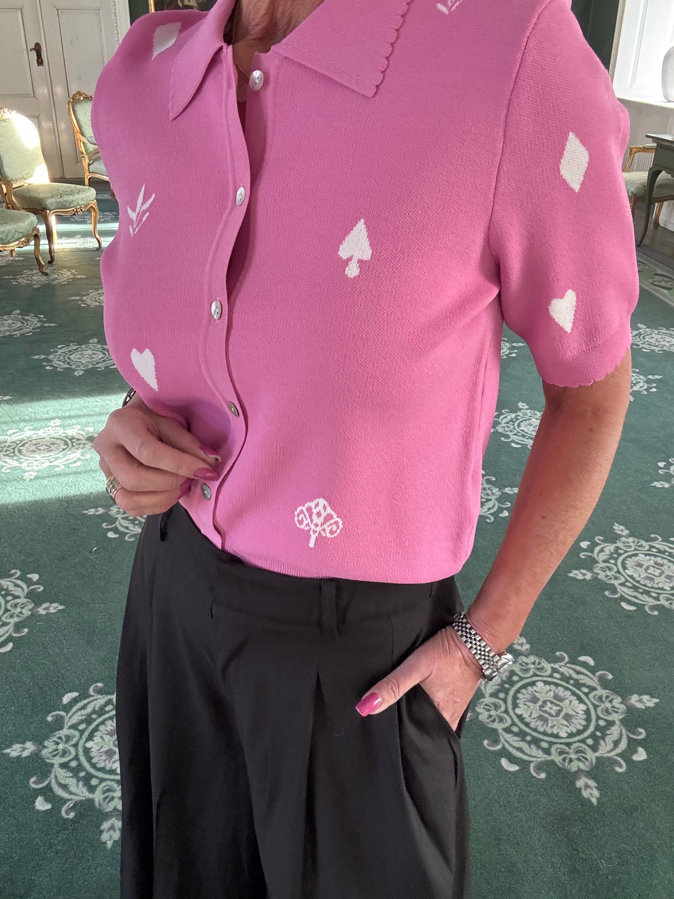 Nümph Cardigan - NuMalitta Cardigan i Fuchsia Pink