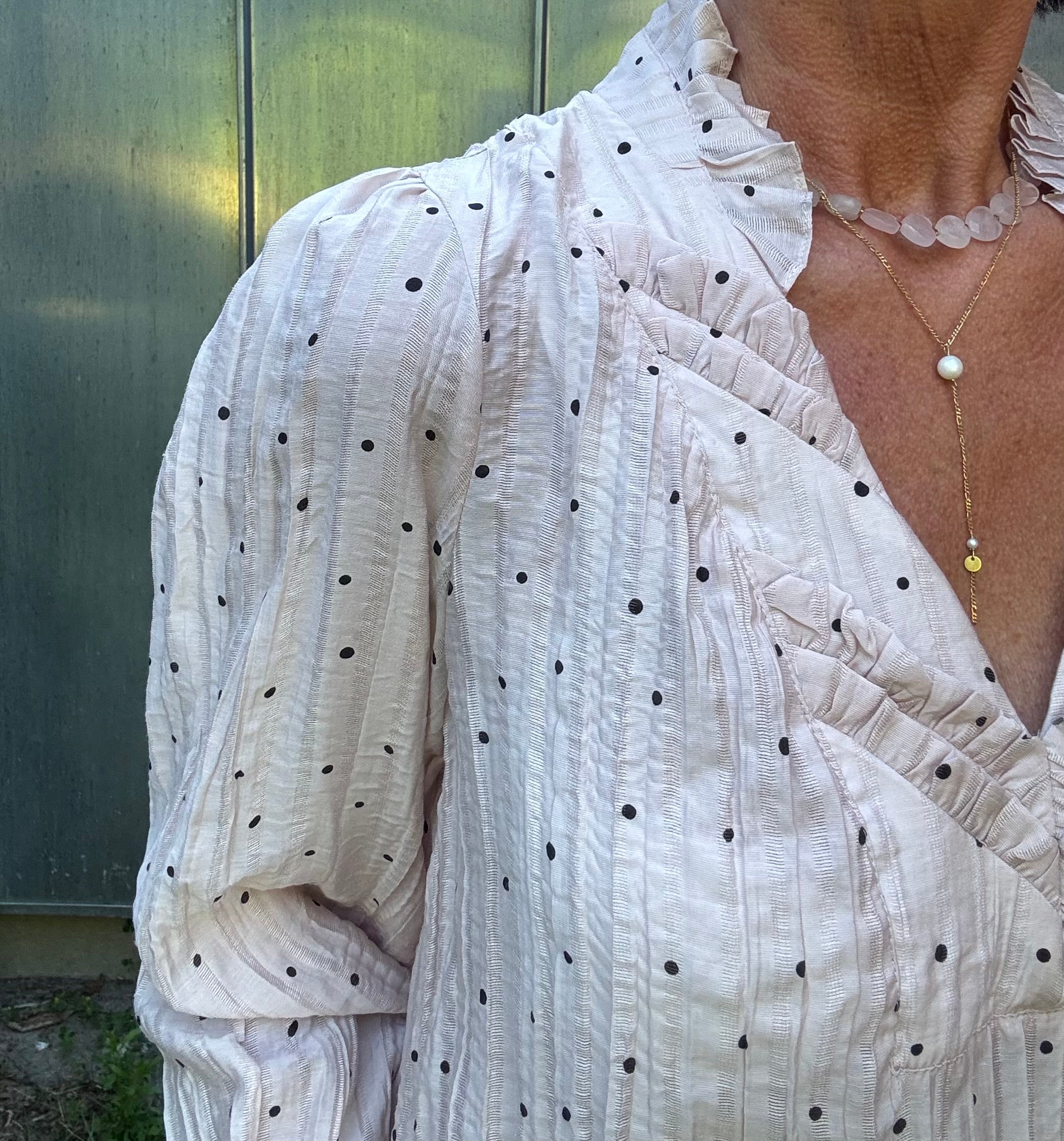 Gossia Bluse - NazliGO Lullo Bluse i Rose Black Dots