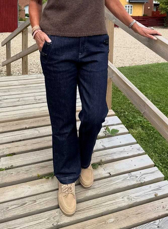 Pieszak - PD-Jenora Cropped Sailor Jeans Wash Blue Dawn Rinse i Rinse Denim