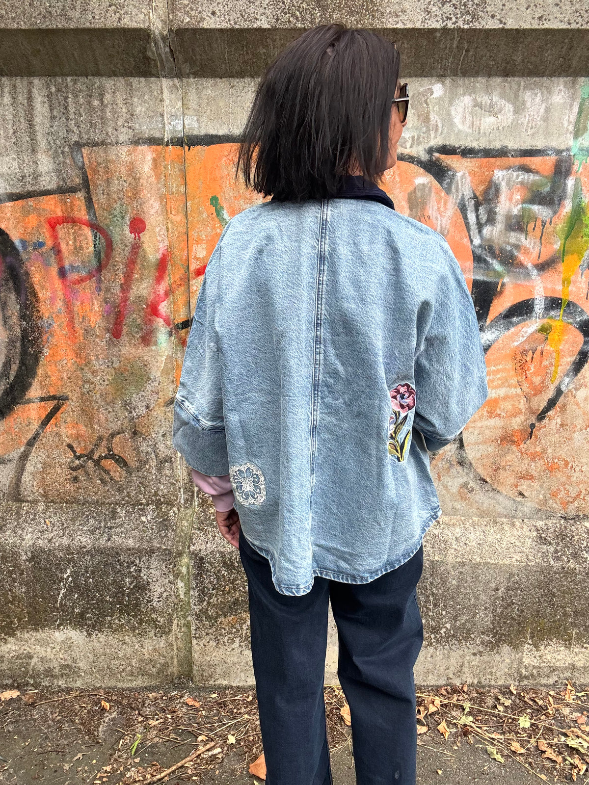 Nümph Jakke - NuDenma Oversize Denim Jakke/skjorte i Medium Blue Denim