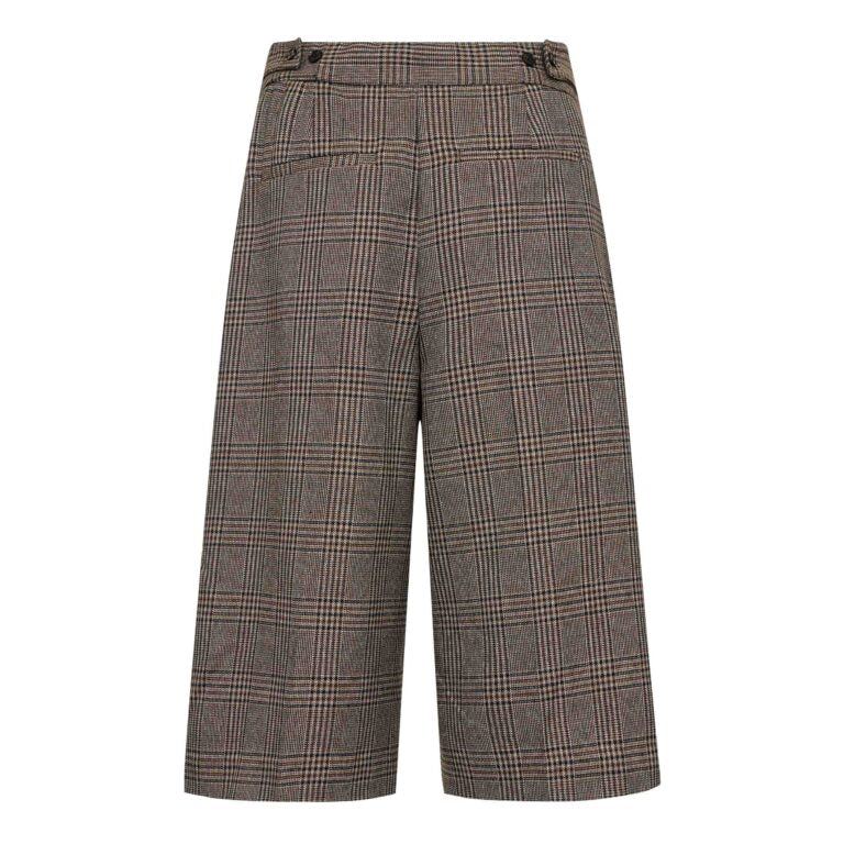 Co´Couture Shorts - VeyaCC Check Bermuda Shorts i Brown