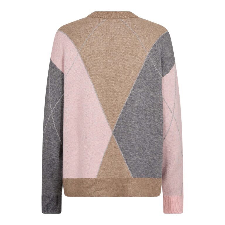 Co´Couture Strik - RowCC Maxi Check Strik i Rosebloom