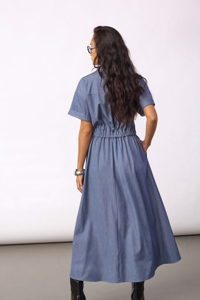 Co´Couture Kjole - TerryCC Wrap Kjole i Ash Blue