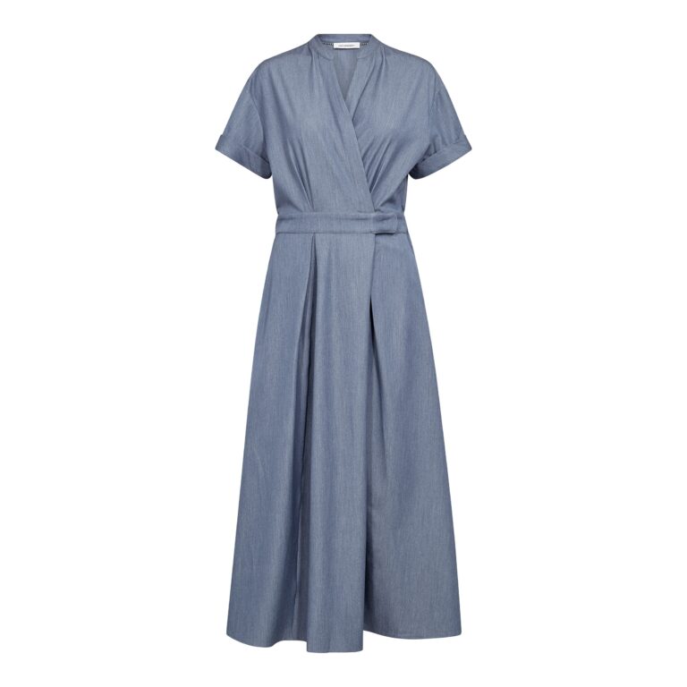 Co´Couture Kjole - TerryCC Wrap Kjole i Ash Blue