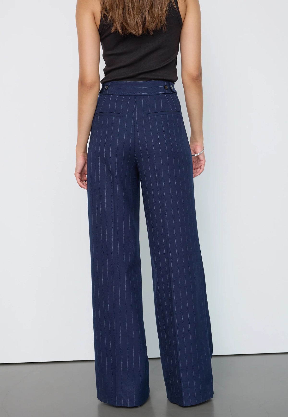 Co´Couture Bukser - GabieCC Pin Wide Bukser i Navy