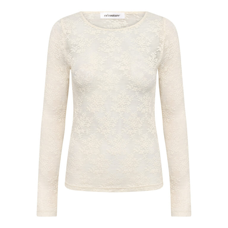 Co'Couture Bluse - Birtacc O-Nech Blonde Bluse i Off-White