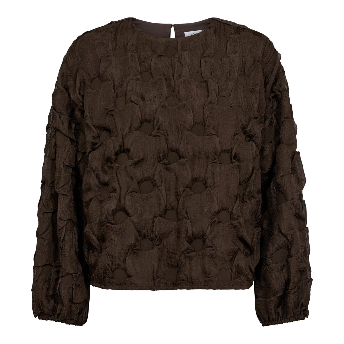 Co´couture Bluse - FeronCC Struktur Bluse i Bison Brun