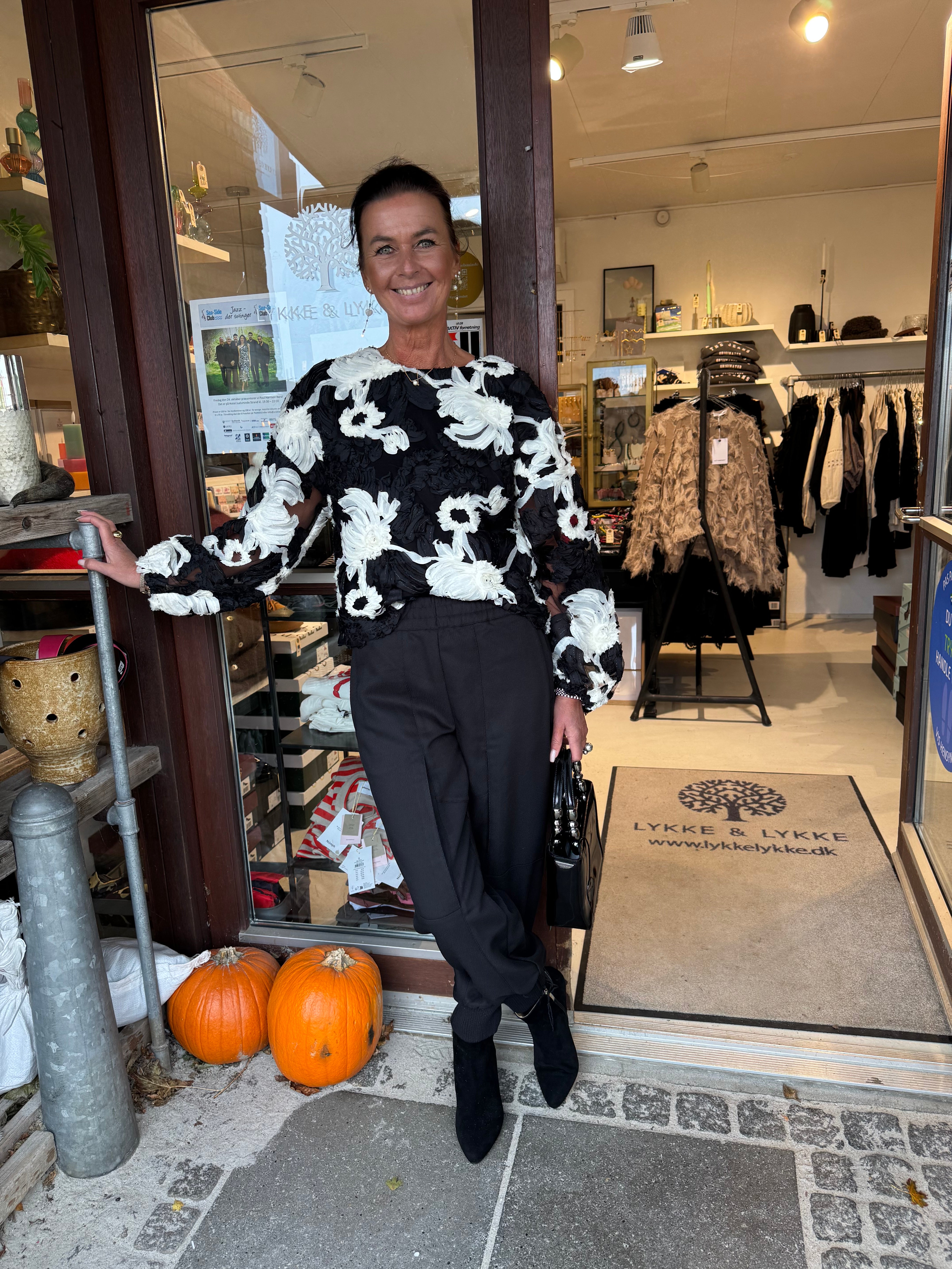 Co´Couture Bluse - FleurCC Fluffy Bluse i Sort