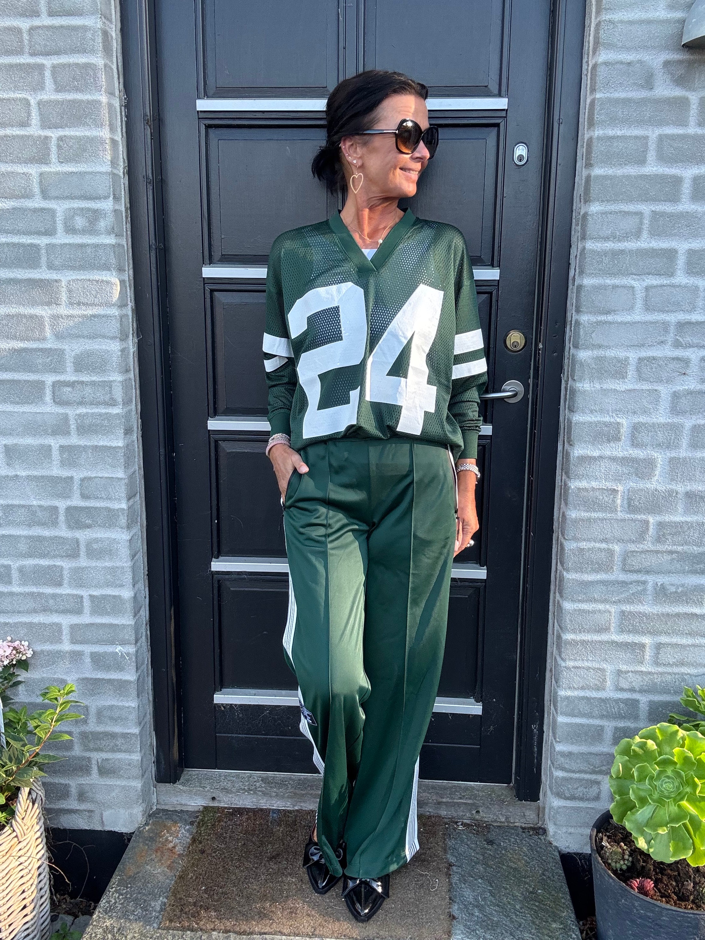 Haute L´amitié Bluse - Drift Number LS Bluse i Sporty Green