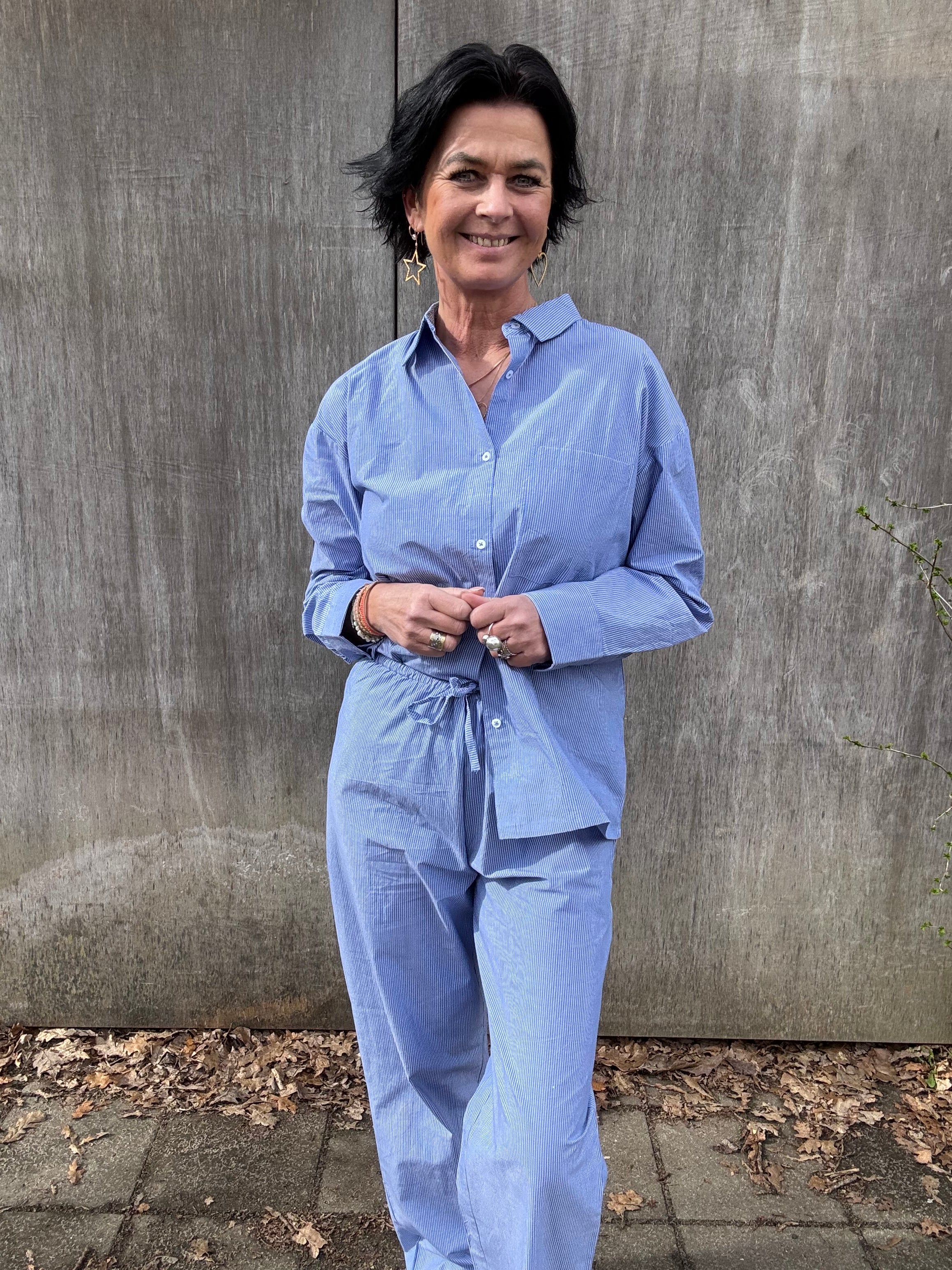 Coster Copenhagen Skjorte - CC Heart Emmie Skjorte i Blue Stripe