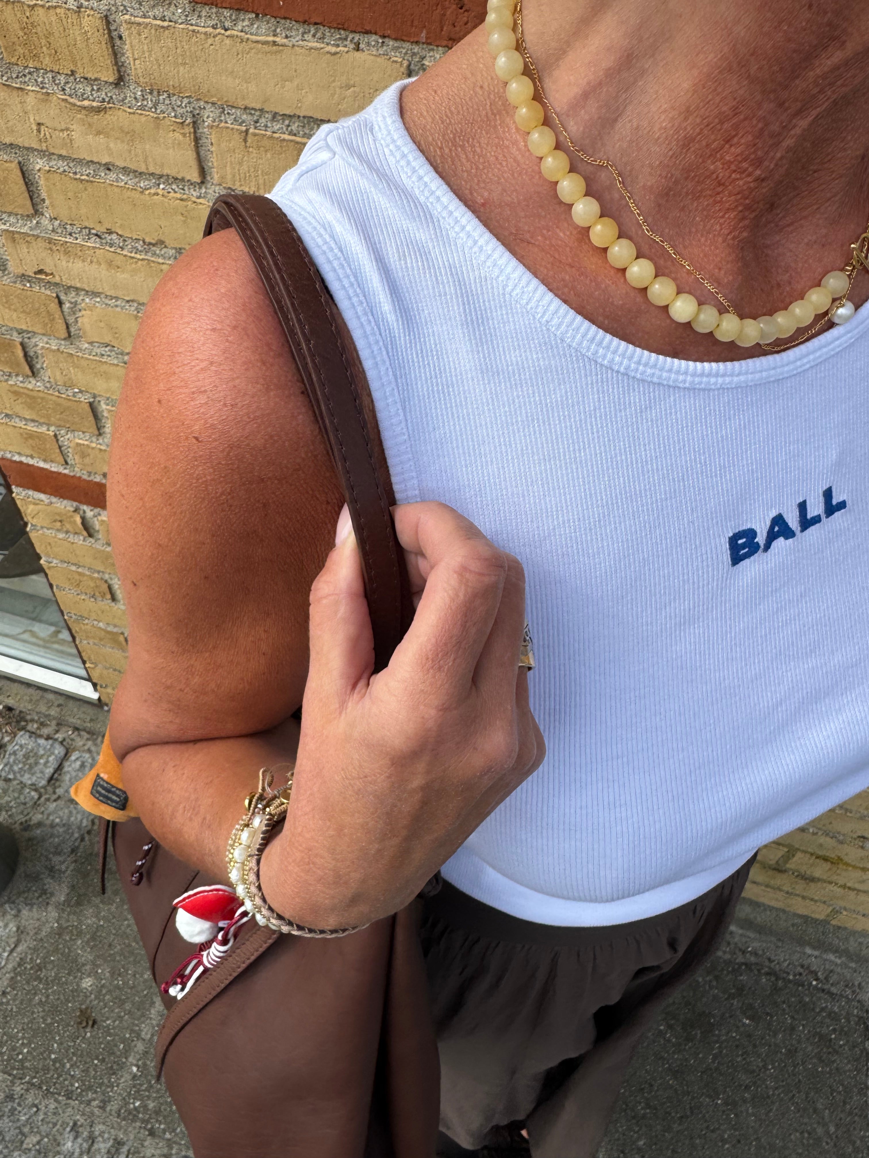 BALL Original Top - BaAltobelli Tank Top i Hvid
