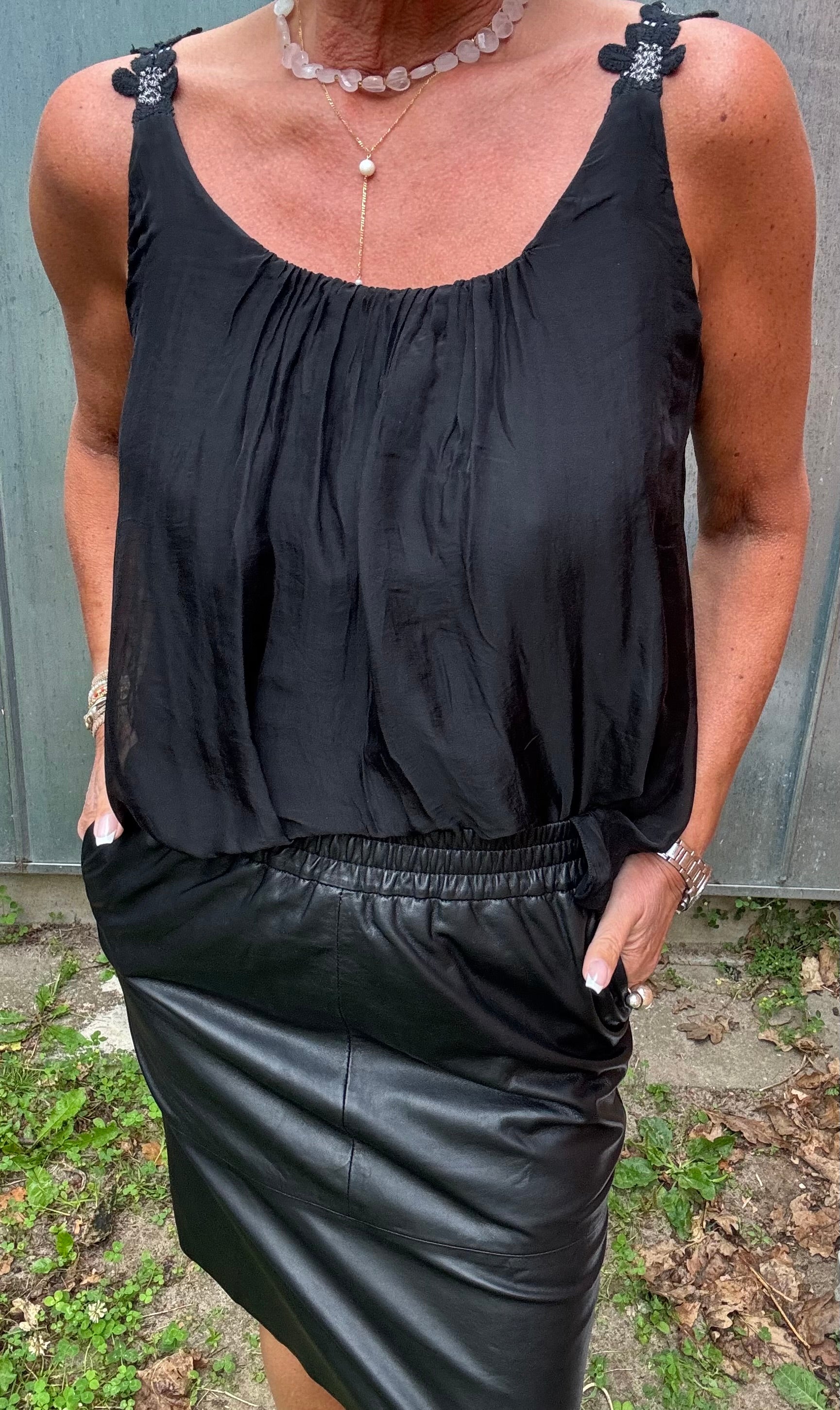 MARTA du château Top - MdcAgnese Top i Sort