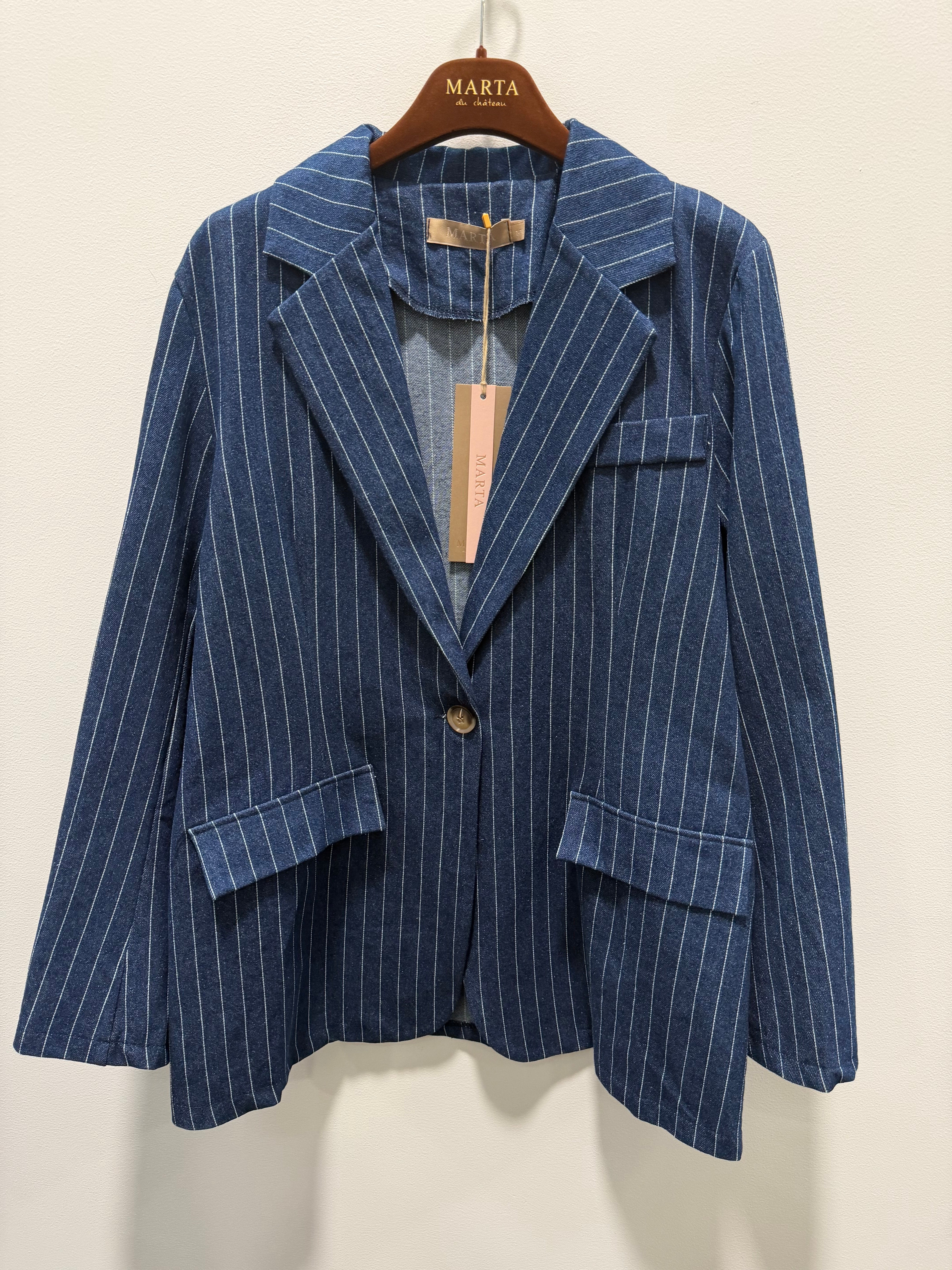 MARTA du château Blazer - 55167 MdcLenia Blazer i Denim Blå
