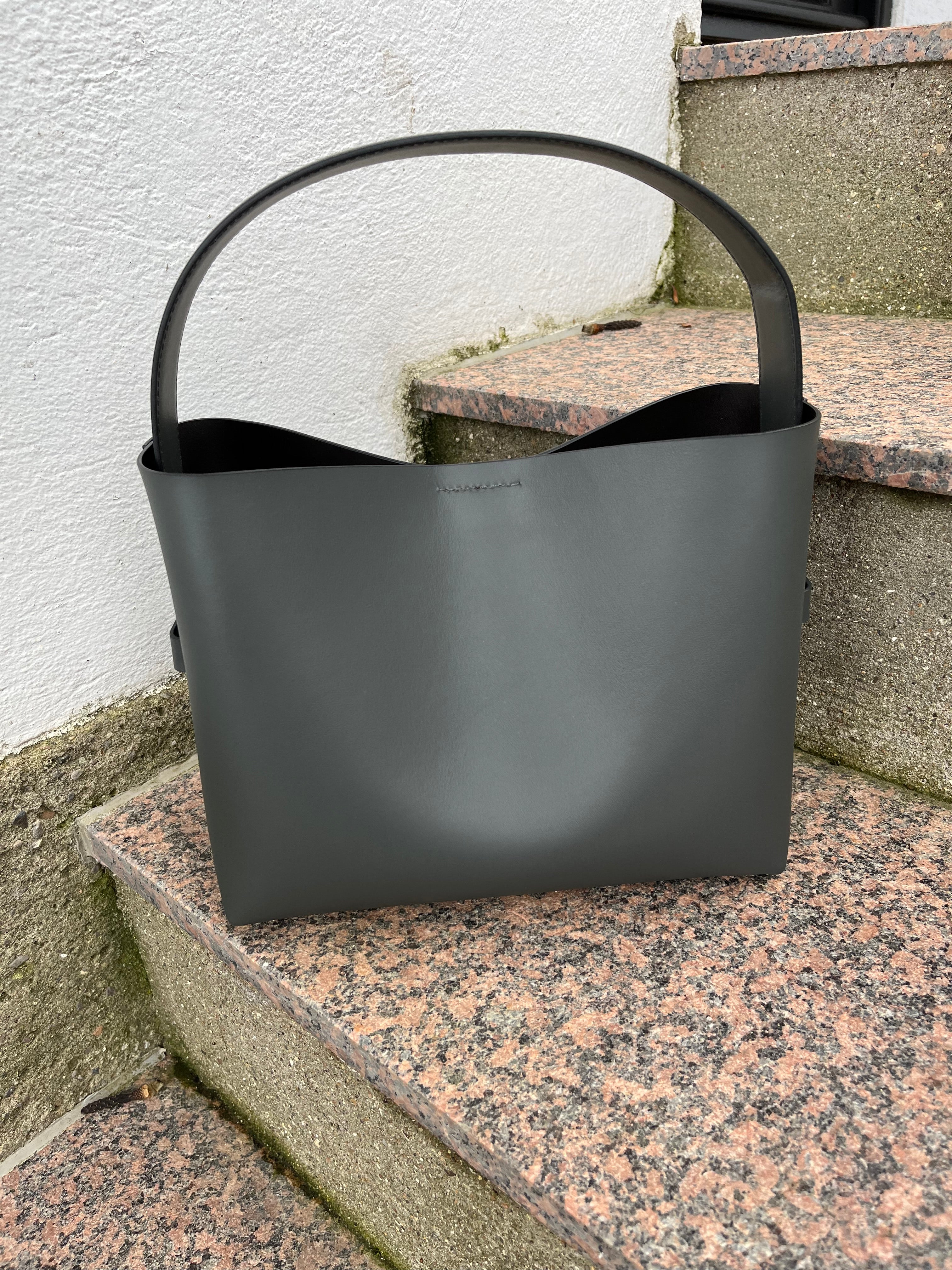 Second Female Taske - Leata Læder Taske i Volcanic Ash