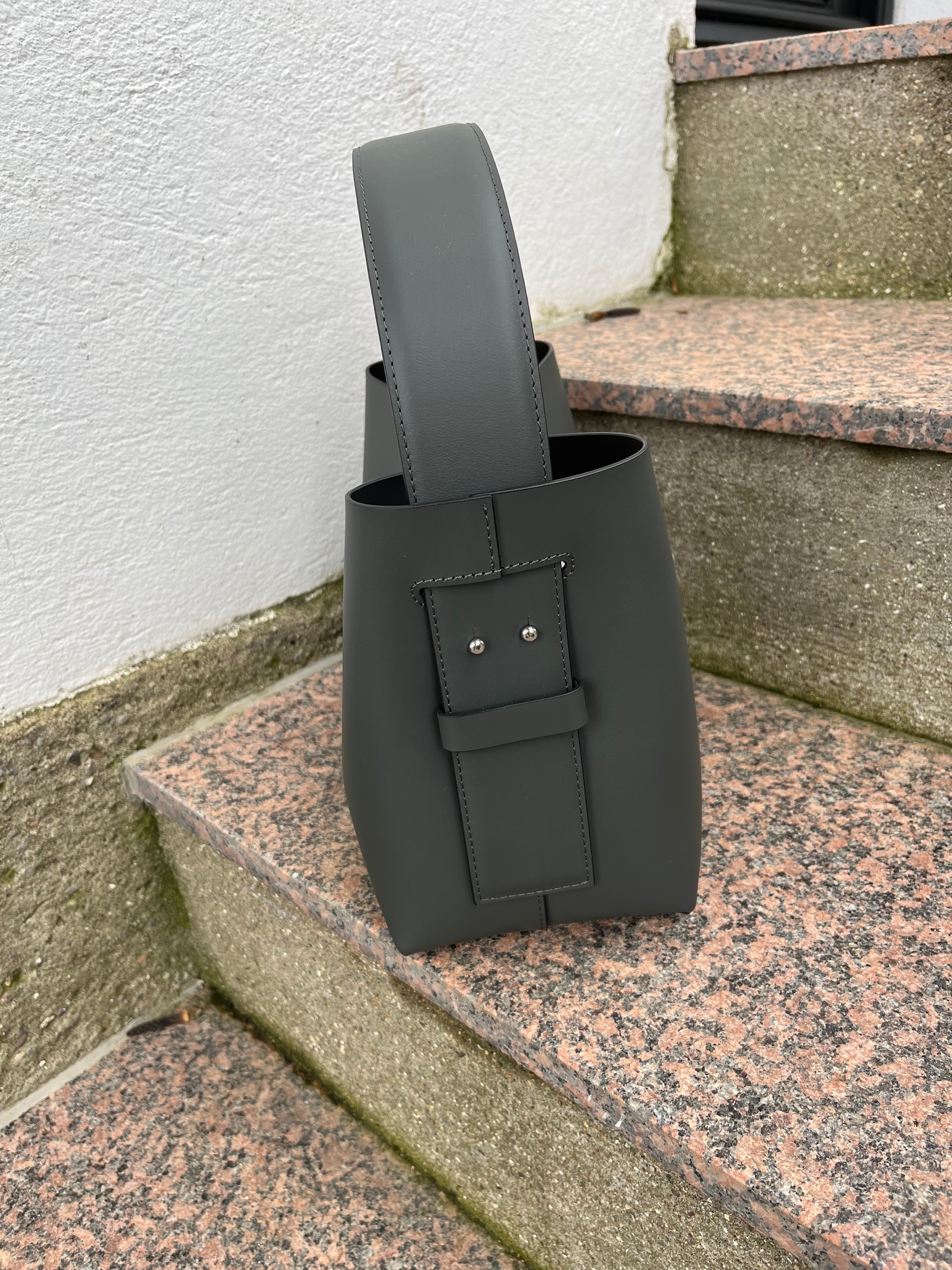 Second Female Taske - Leata Læder Taske i Volcanic Ash