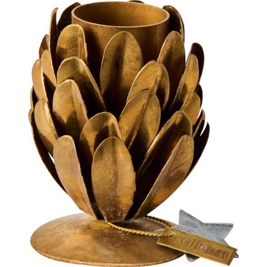 IB Laursen Lysestage - 57318-17 Kogle Lysestage Messing 2,2cm Lys