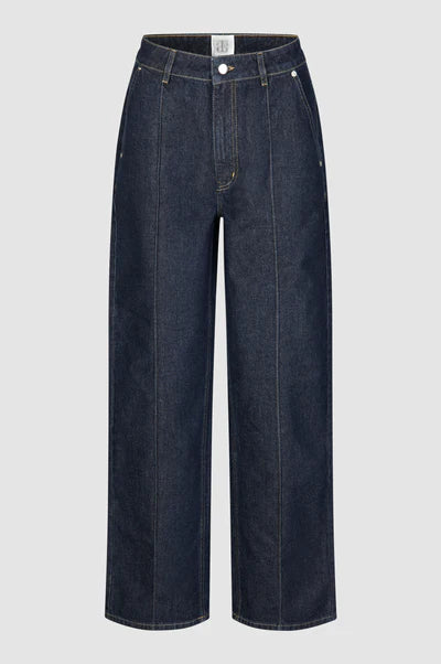 Second Female Jeans - Columbus Jeans i Dark Blue Denim
