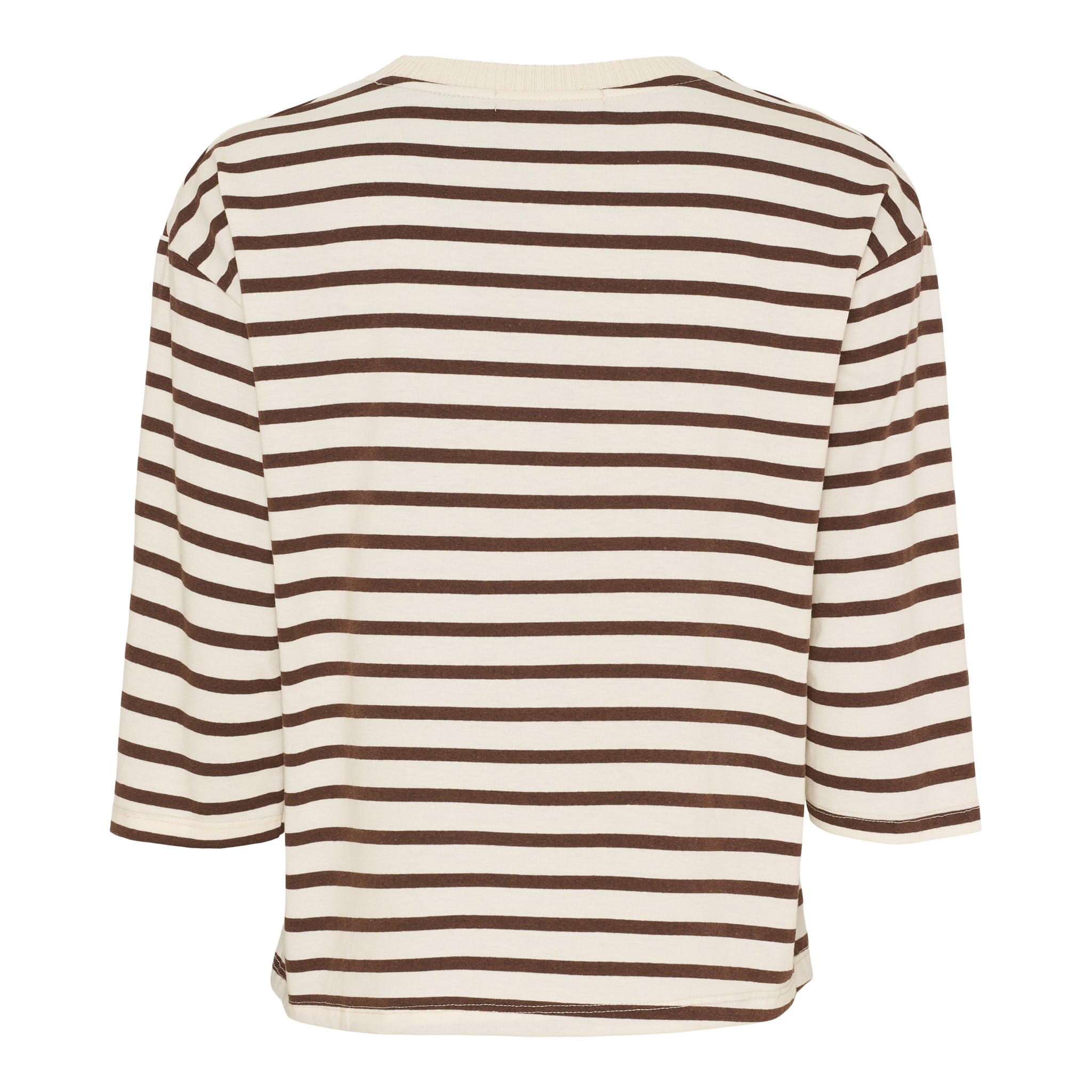 MARTA du château Bluse - MdcBrooklyn Bluse i Beige Moro Strib