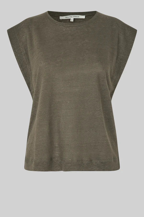 Second Female T-shirt - Peony Top i Canteen Army