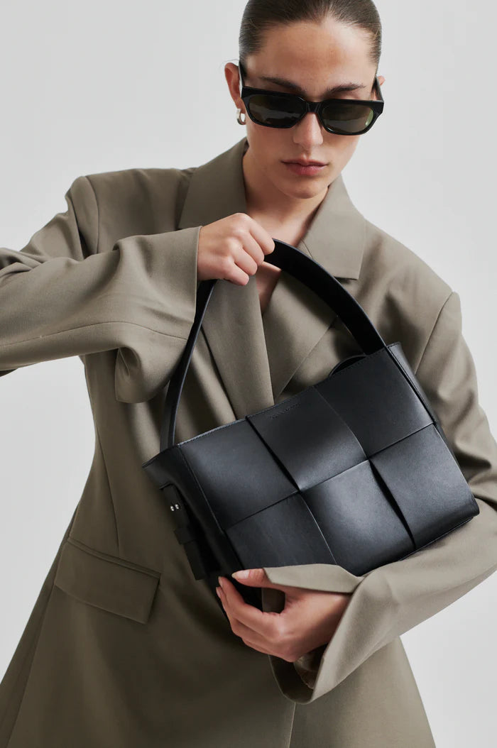 Second Female Taske - Leabra Skind Taske i Sort